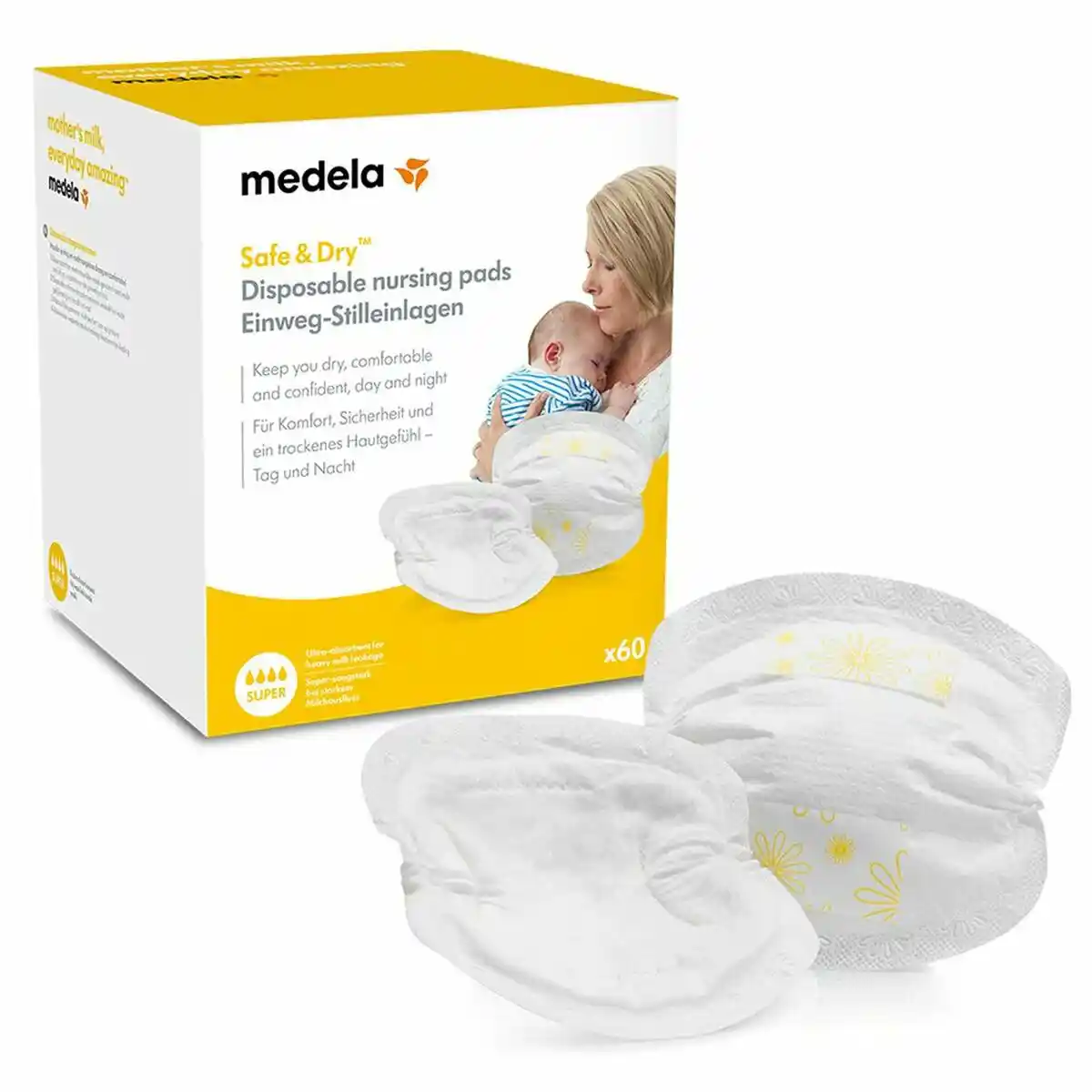 Coussinets d'allaitement Medela Safe & Dry (remis à neuf B). SUPERDISCOUNT FRANCE