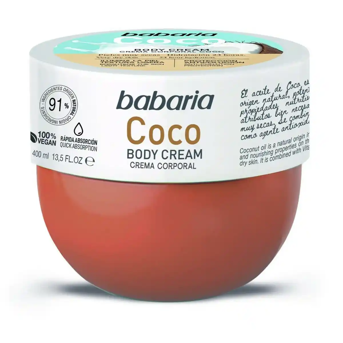 Creme corporelle babaria noix de coco 400 ml _1816. DIAYTAR COTE D'IVOIRE - L'Essence de la Tradition et de la Modernité réunies. Explorez notre plateforme en ligne pour trouver des produits authentiques du Côte d'Ivoire, tout en découvrant les dernières tendances du monde moderne.