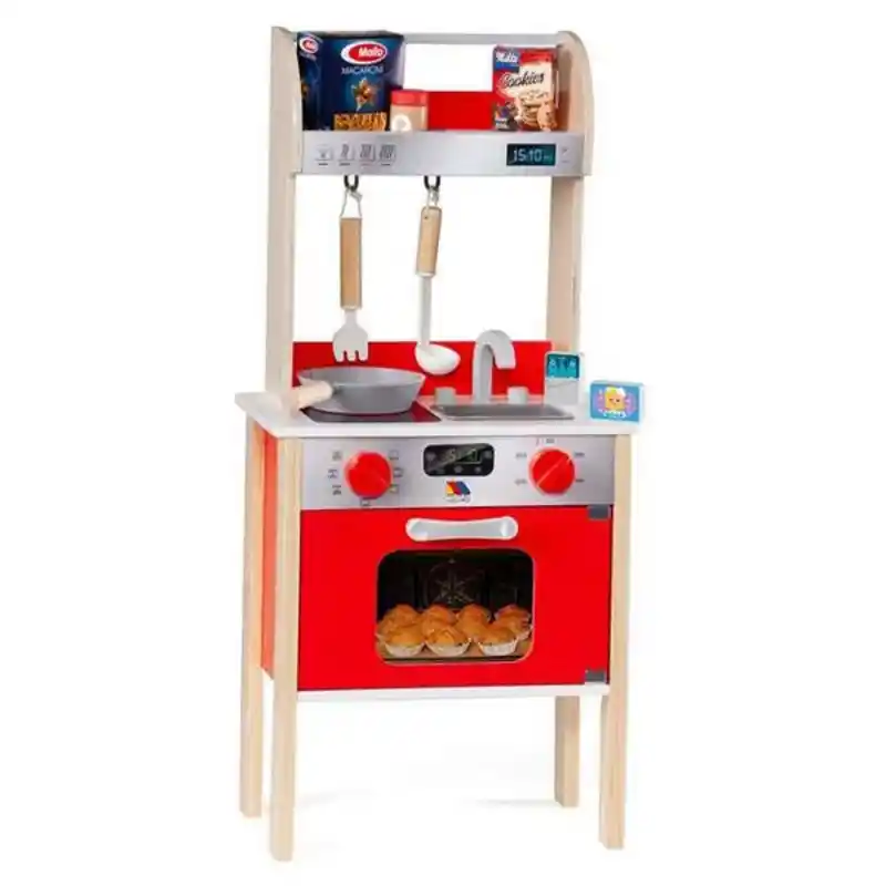 Cuisine jouet Moltó 21293 Bois Rouge (10 pcs). SUPERDISCOUNT FRANCE
