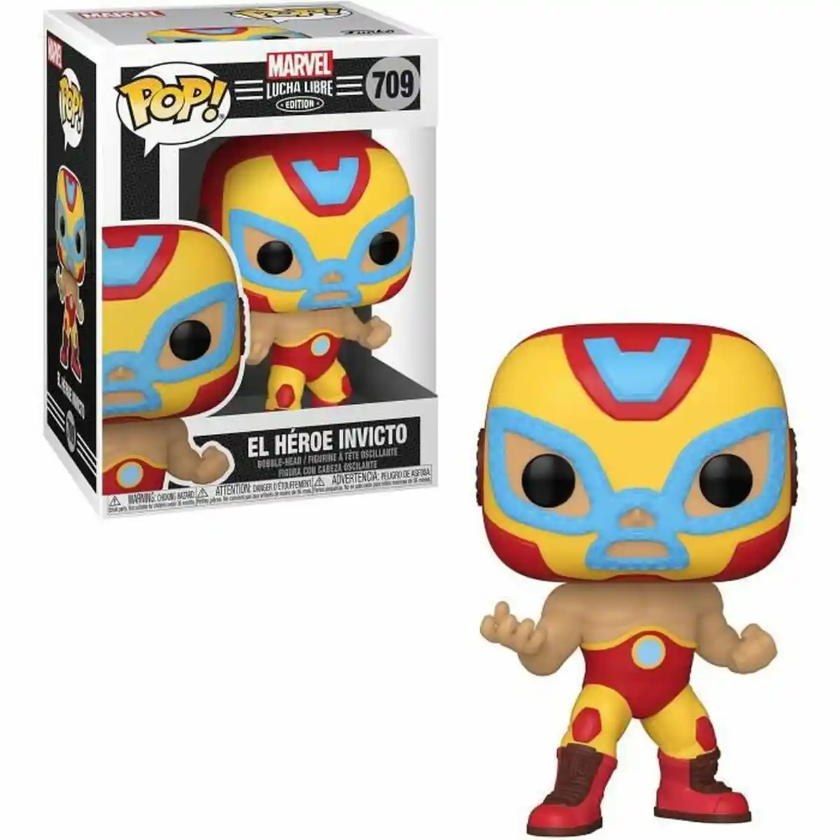 Figurines de collection Funko Marvel Lucha Libre - Iron Man No 709. SUPERDISCOUNT FRANCE