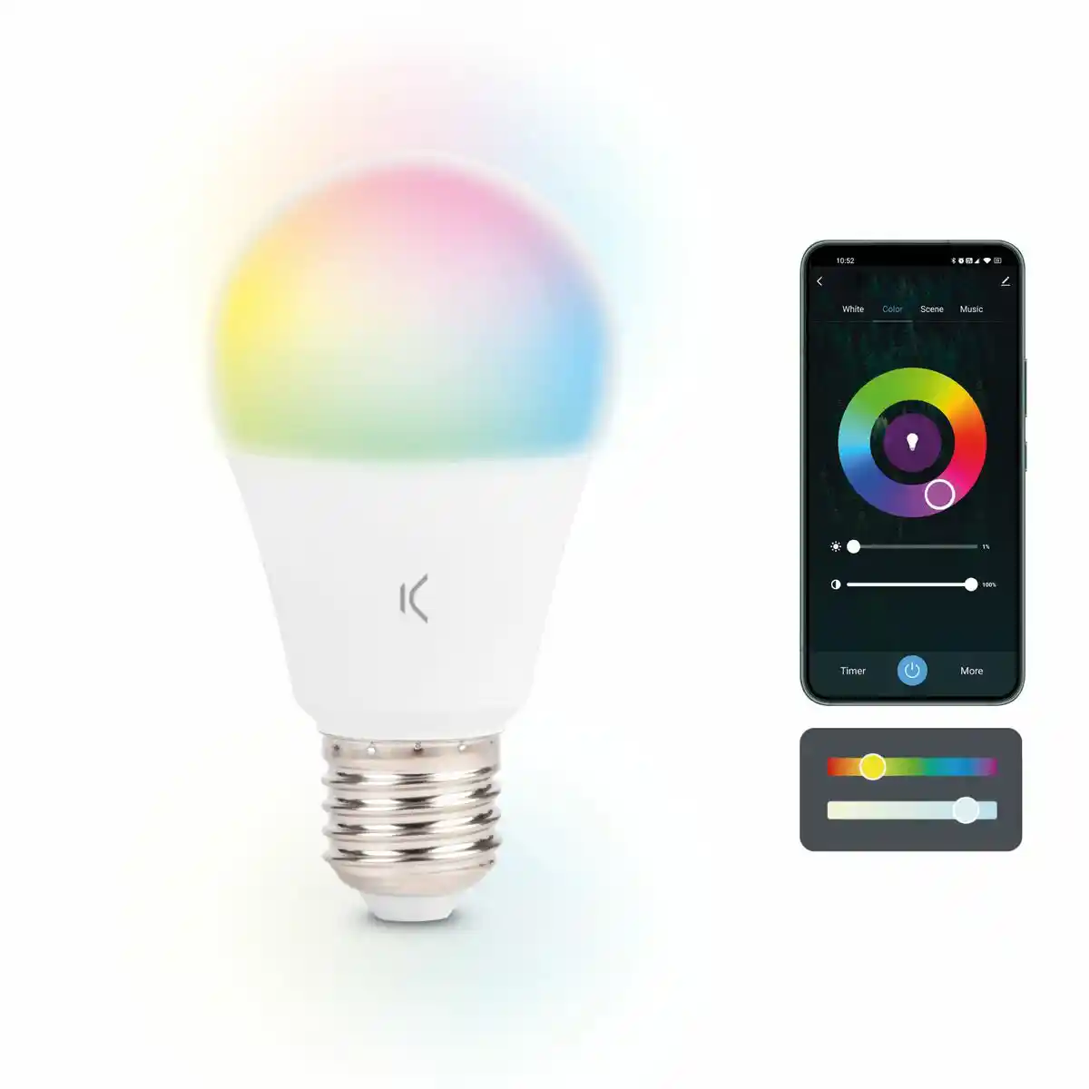 Lampe led ksix e27 9w f_3631. DIAYTAR COTE D'IVOIRE - Votre Marché Virtuel au Côte d'Ivoire. Parcourez notre boutique en ligne pour trouver des trésors cachés, des articles indispensables du quotidien aux joyaux artistiques.