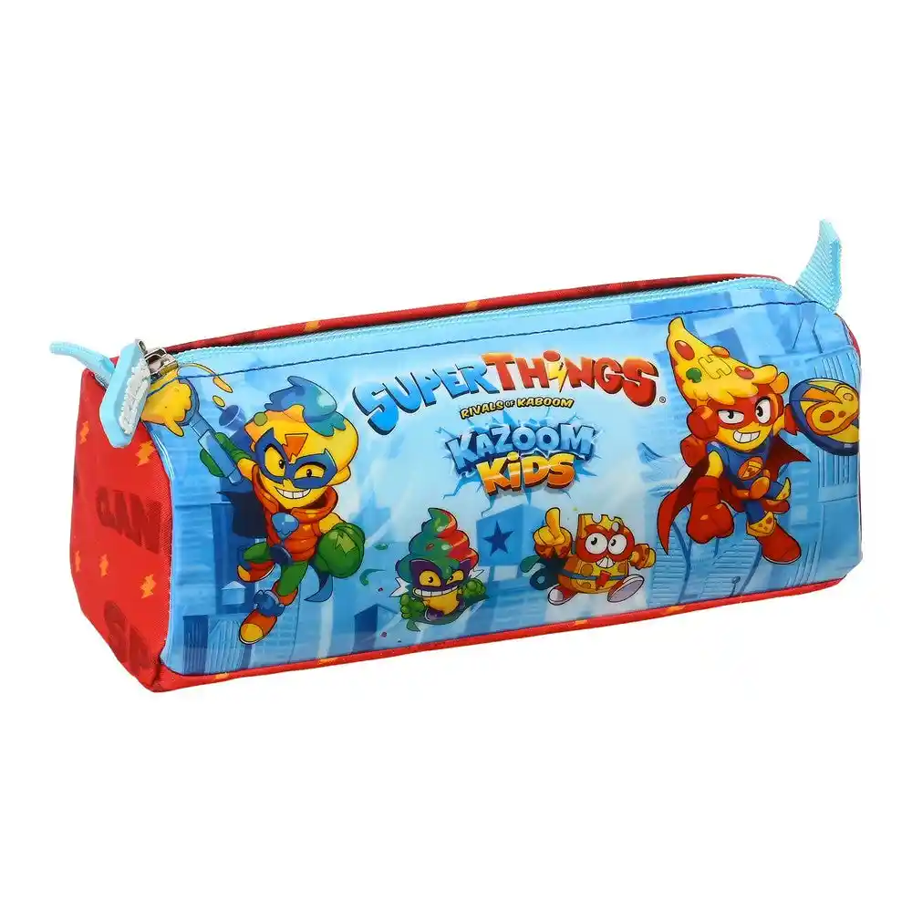 Mallette Scolaire SuperThings Kazoom Kids Rouge Bleu Clair (21 x 8 x 7 cm). SUPERDISCOUNT FRANCE