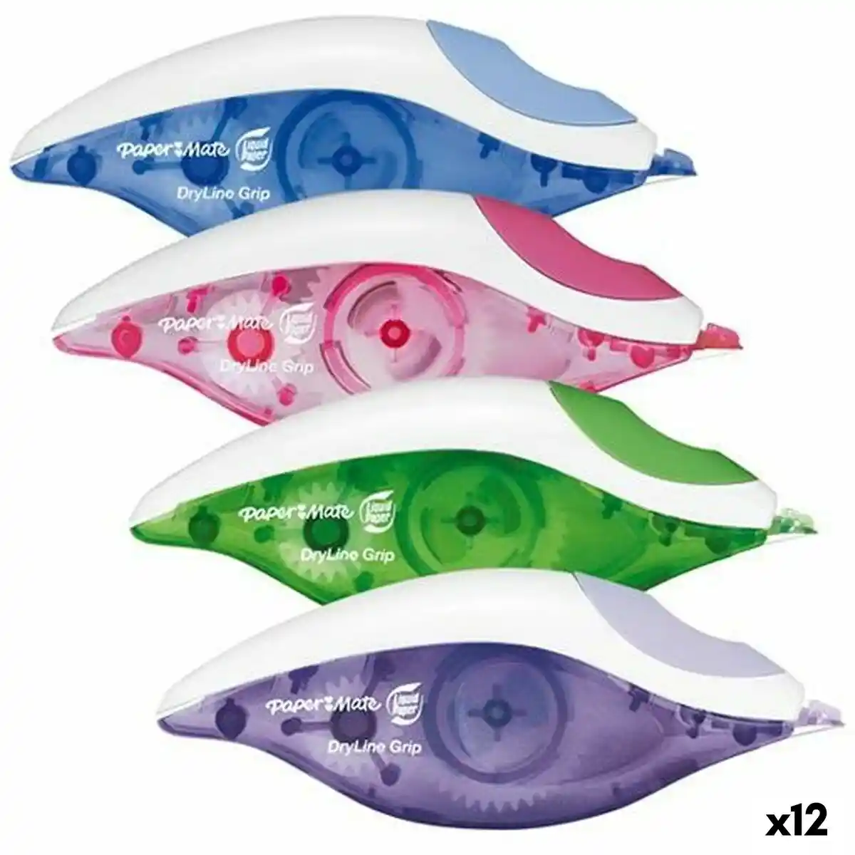 Ruban correcteur Paper Mate Dry Line 12 pièces (12 unités). SUPERDISCOUNT FRANCE