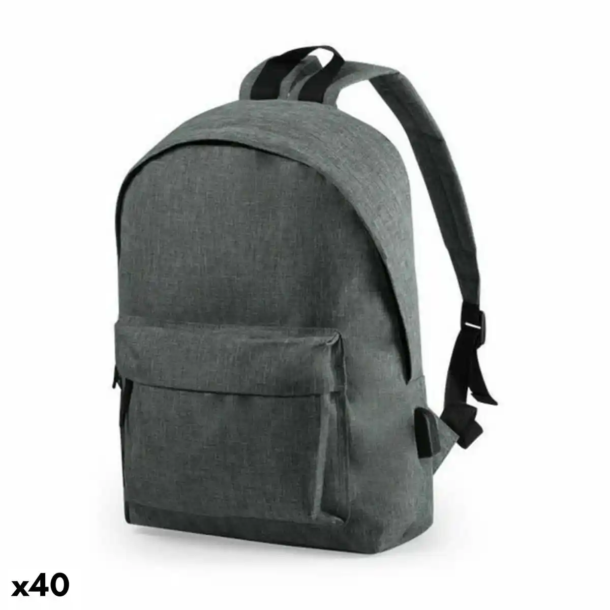 Sac à dos pour ordinateur portable et tablette avec sortie USB 146454 Gris (40 unités). SUPERDISCOUNT FRANCE