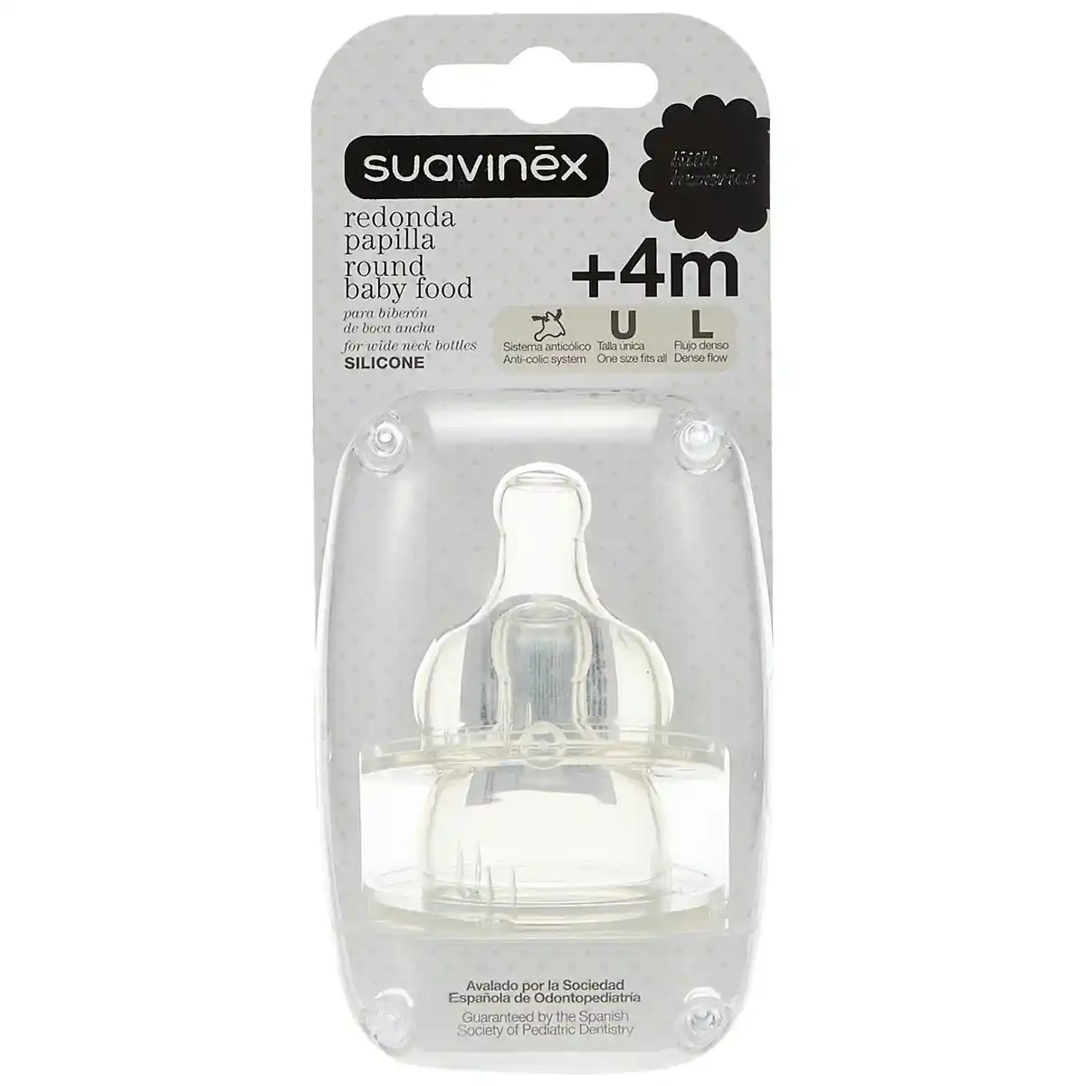 Tétine Suavinex Silicone 2 Unités + 4 Mois (2 Unités). SUPERDISCOUNT FRANCE