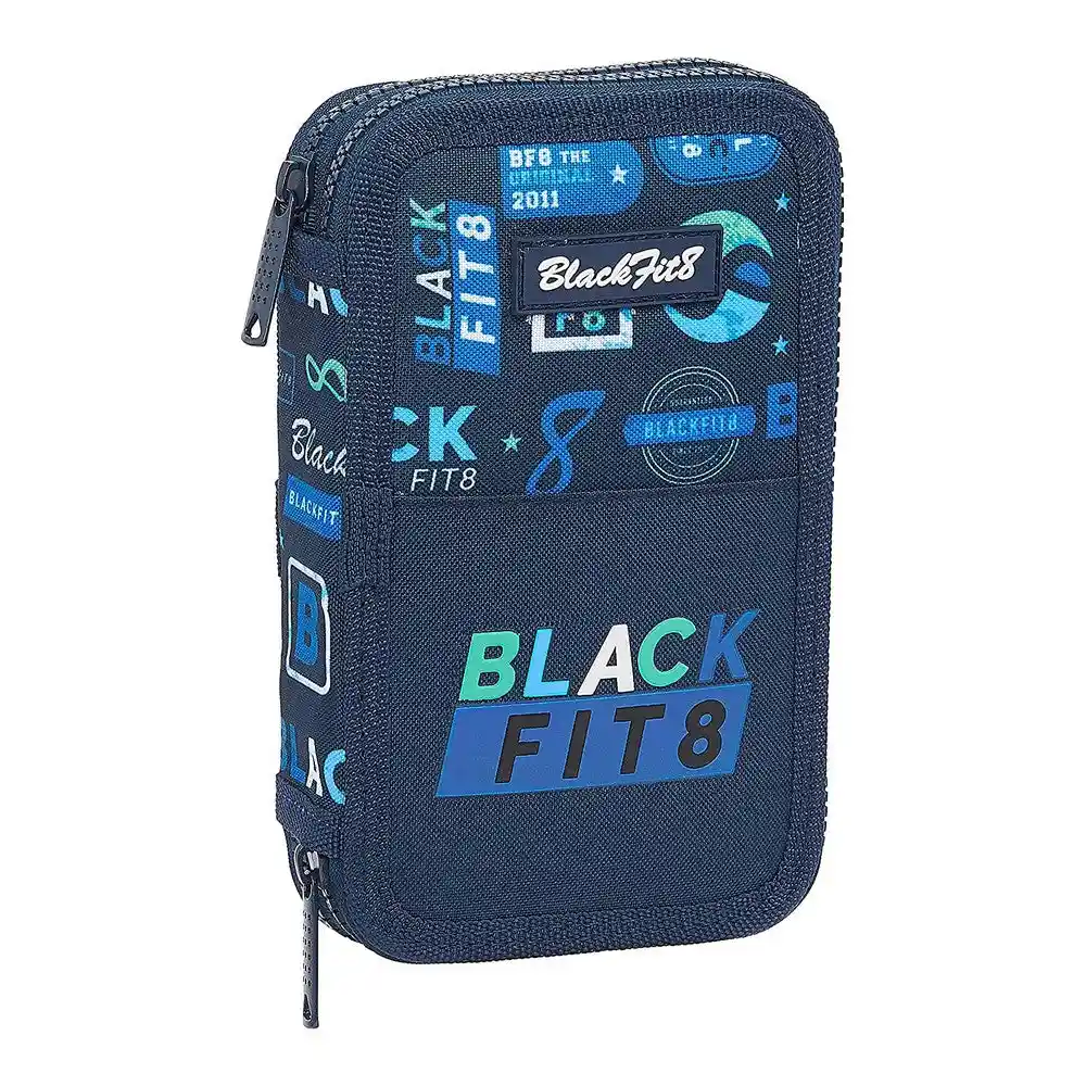 Trousse Triple BlackFit8 Retro Bleu Marine (28 pcs). SUPERDISCOUNT FRANCE