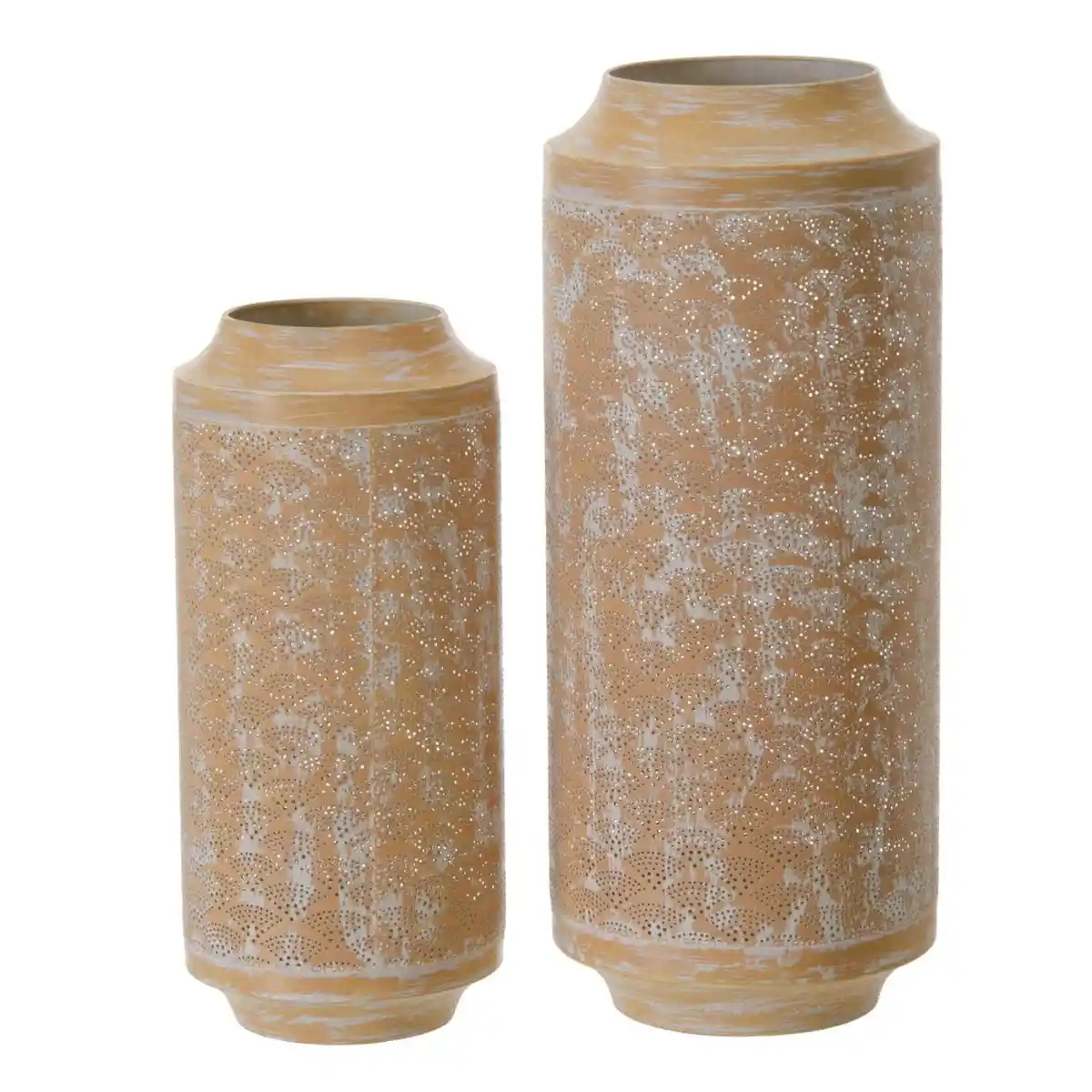 Bougeoir 26,5 x 26,5 x 65,5 cm Métal Naturel. SUPERDISCOUNT FRANCE