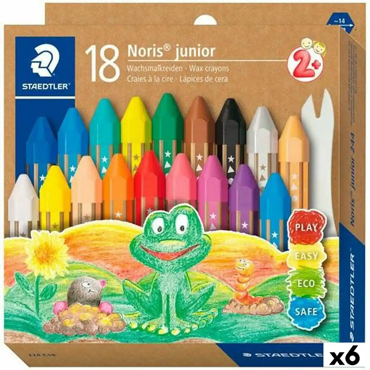 Crayons de couleur Staedtler Noris (6 Unités). SUPERDISCOUNT FRANCE