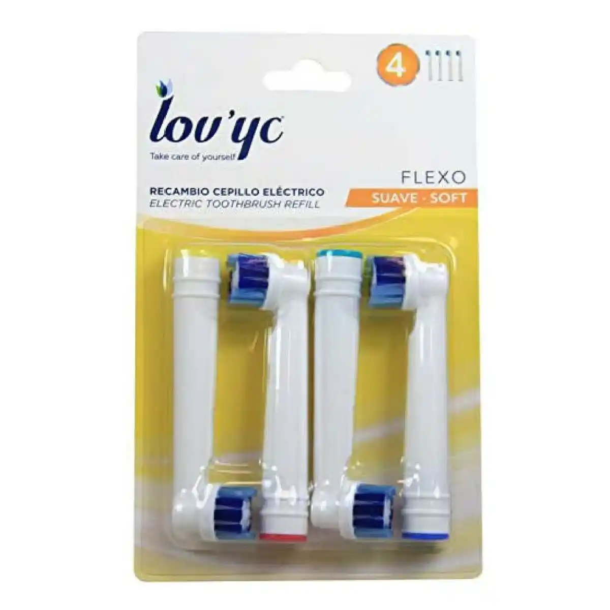 Rechange pour brosse a dents electrique lovyc lovyc 4 unites_2696. DIAYTAR COTE D'IVOIRE - Où la Qualité est Notre Engagement. Explorez notre boutique en ligne pour découvrir des produits conçus pour vous apporter satisfaction et plaisir.