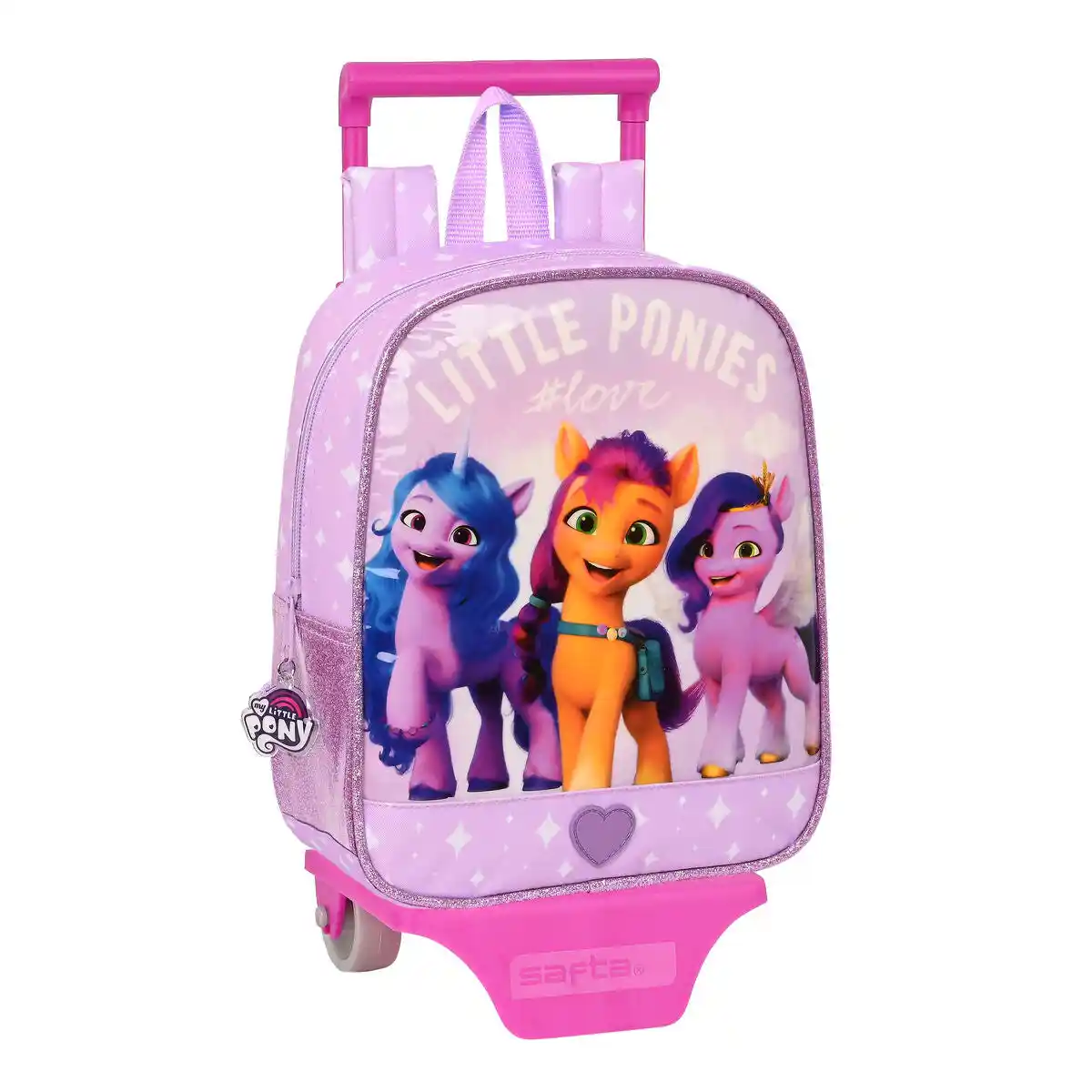 Sac à dos scolaire à roulettes My Little Pony Lilas (22 x 28 x 10 cm). SUPERDISCOUNT FRANCE