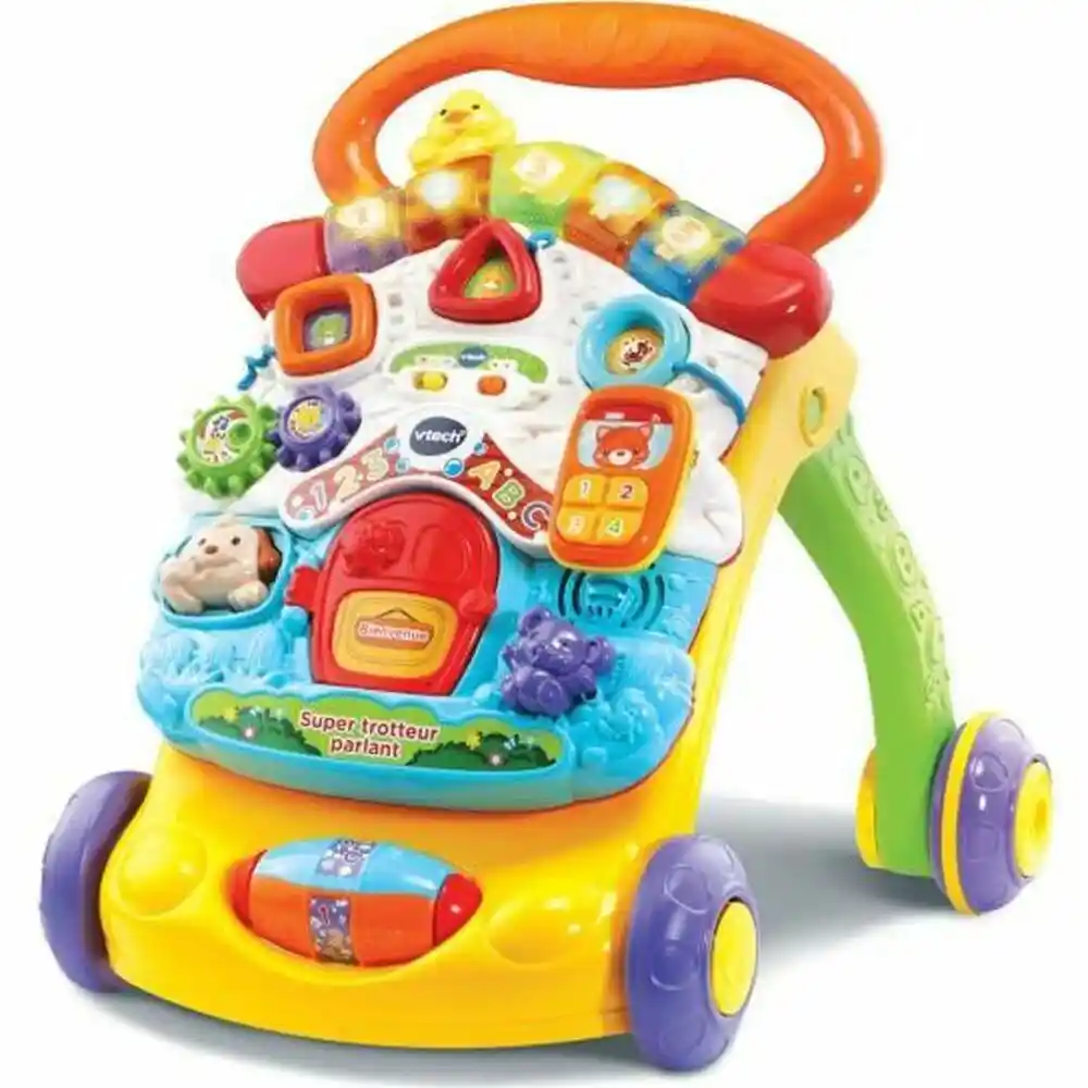 Tricycle Vtech Super Trotteur Parlant 2 En 1 Orange (FR). SUPERDISCOUNT FRANCE