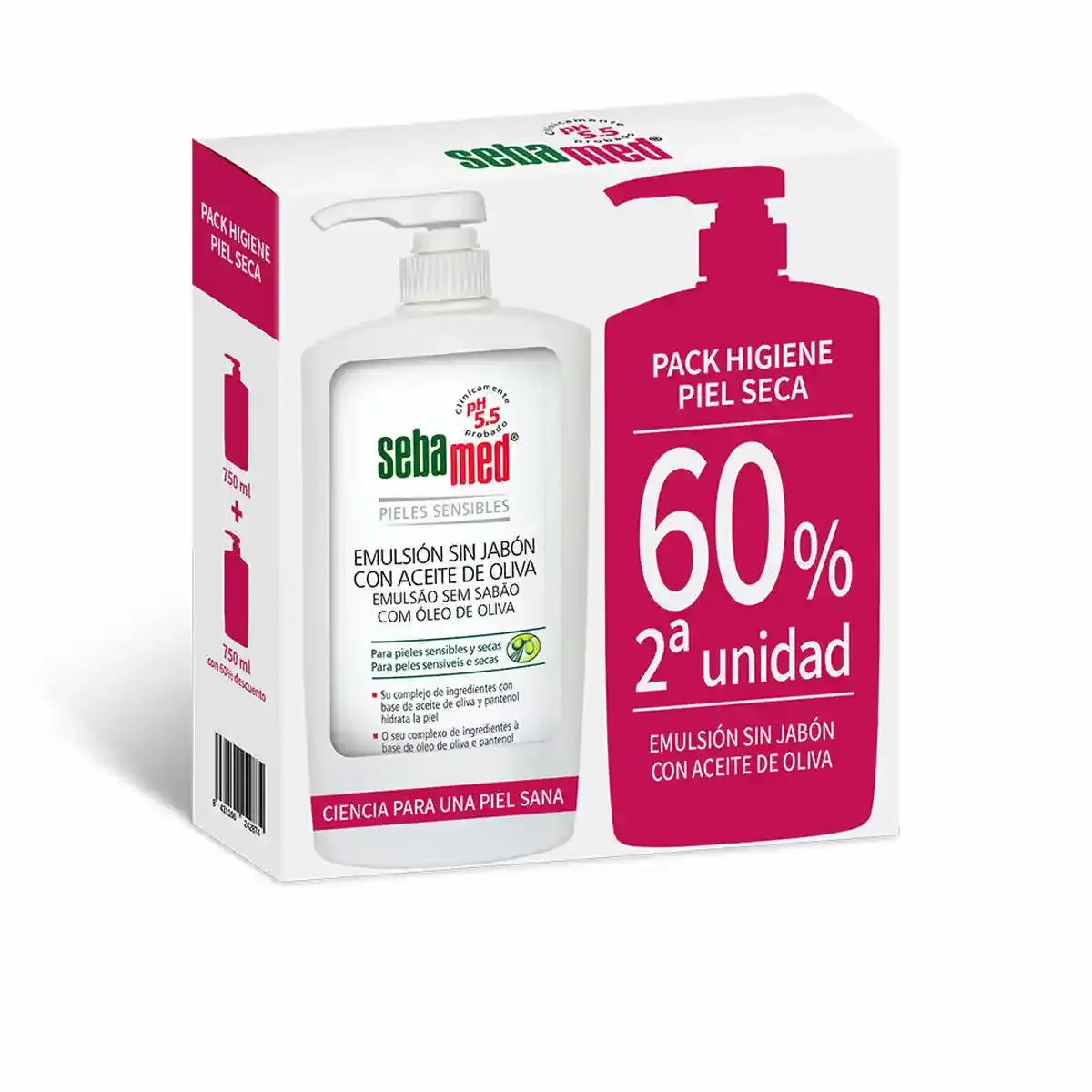 Gel douche sans savon sebamed peaux seches huile d olive 2 unites_7876. DIAYTAR COTE D'IVOIRE - Votre Paradis Shopping au Cœur du Côte d'Ivoire. Explorez notre boutique en ligne et découvrez des produits conçus pour enchanter chaque aspect de votre vie.