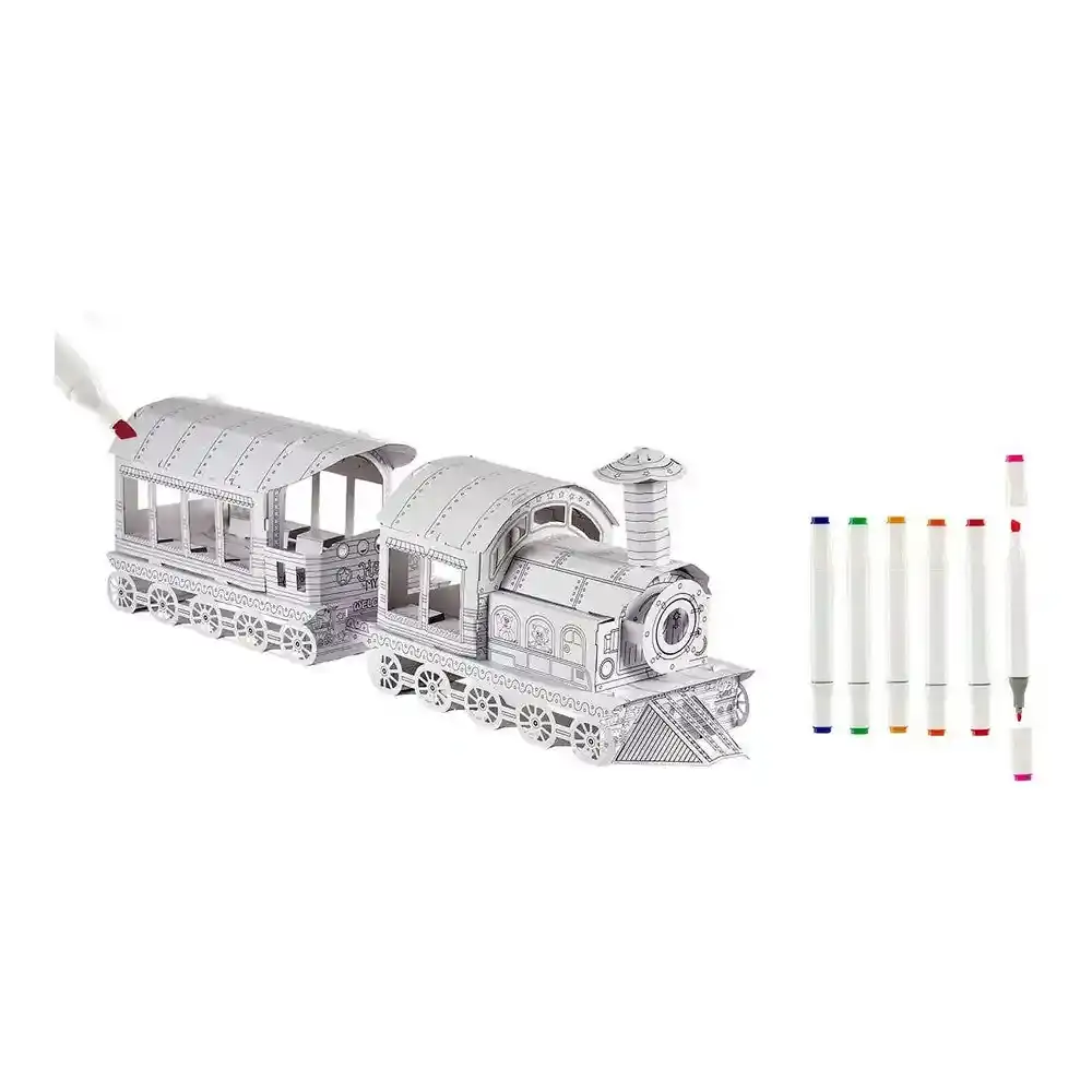Jeu de bricolage Train Paper 3D (124 x 44 x 30 cm). SUPERDISCOUNT FRANCE