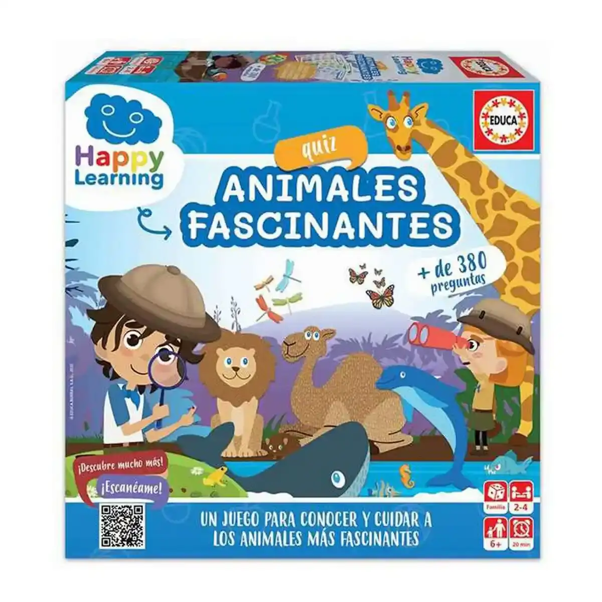 Jeu éducatif Educa Happy Learning Quiz Animales Fascinantes 109 Pièces. SUPERDISCOUNT FRANCE
