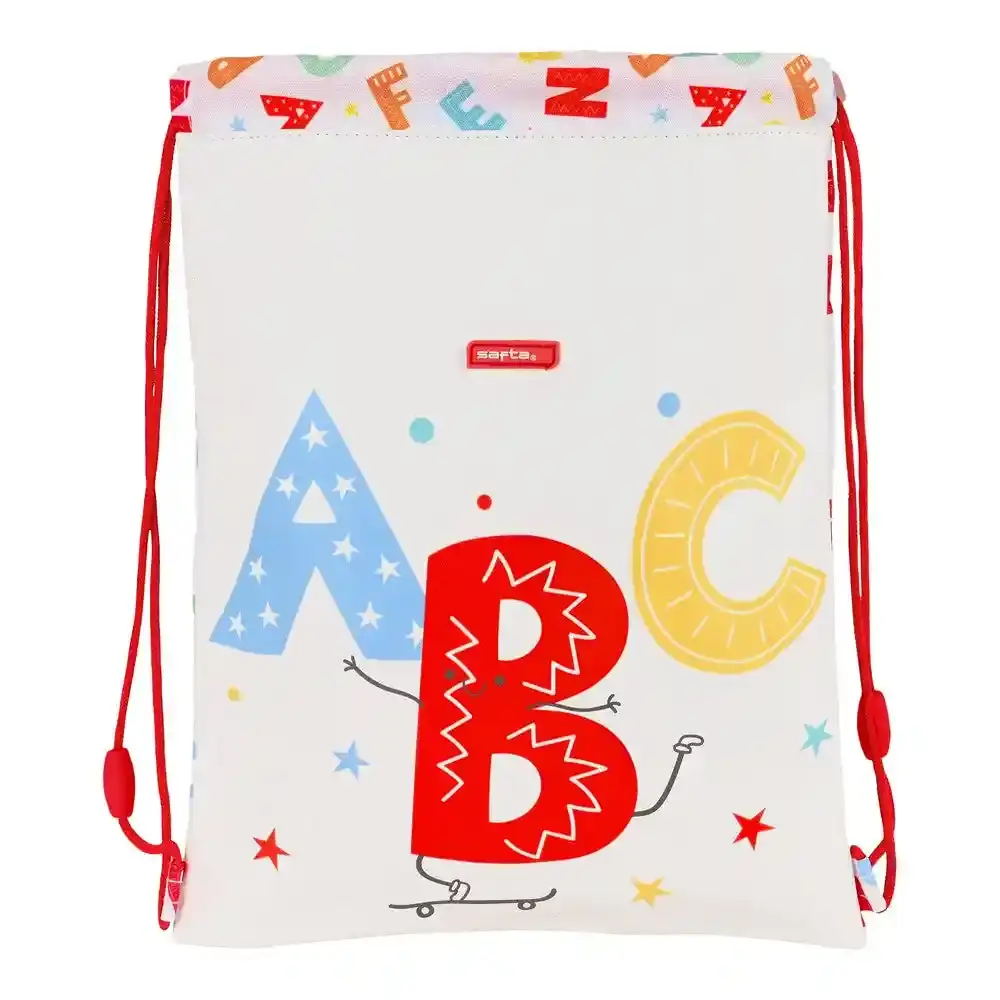 Sac à dos avec cordes Safta Alphabet (26 x 34 x 1 cm). SUPERDISCOUNT FRANCE