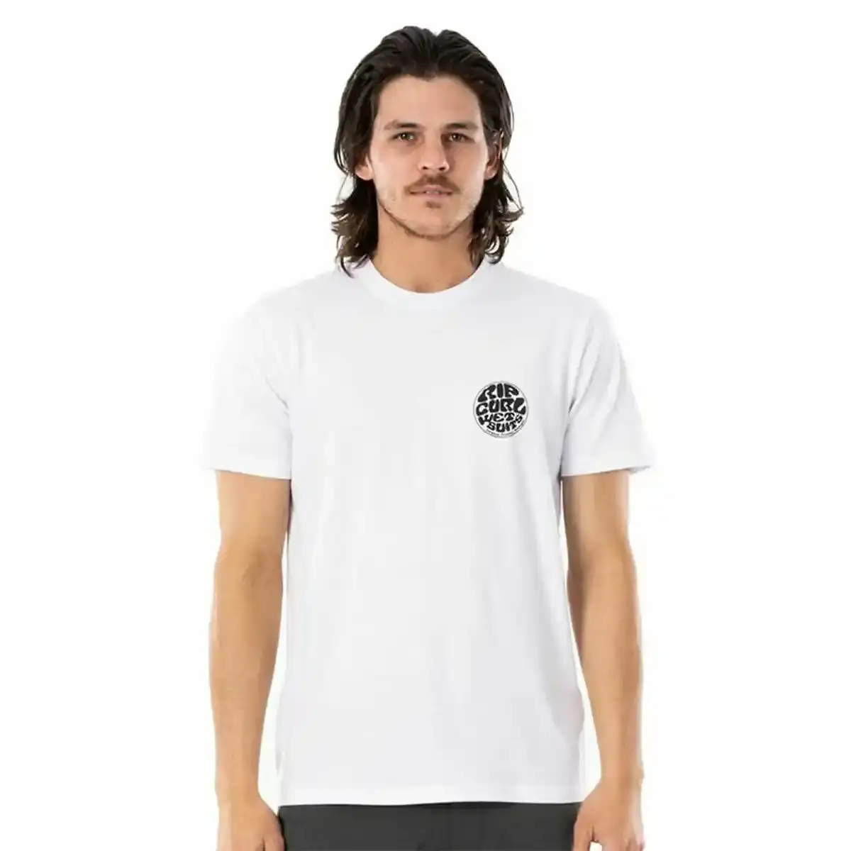T-shirt à manches courtes pour homme Rip Curl Wettie Essential Blanc. SUPERDISCOUNT FRANCE