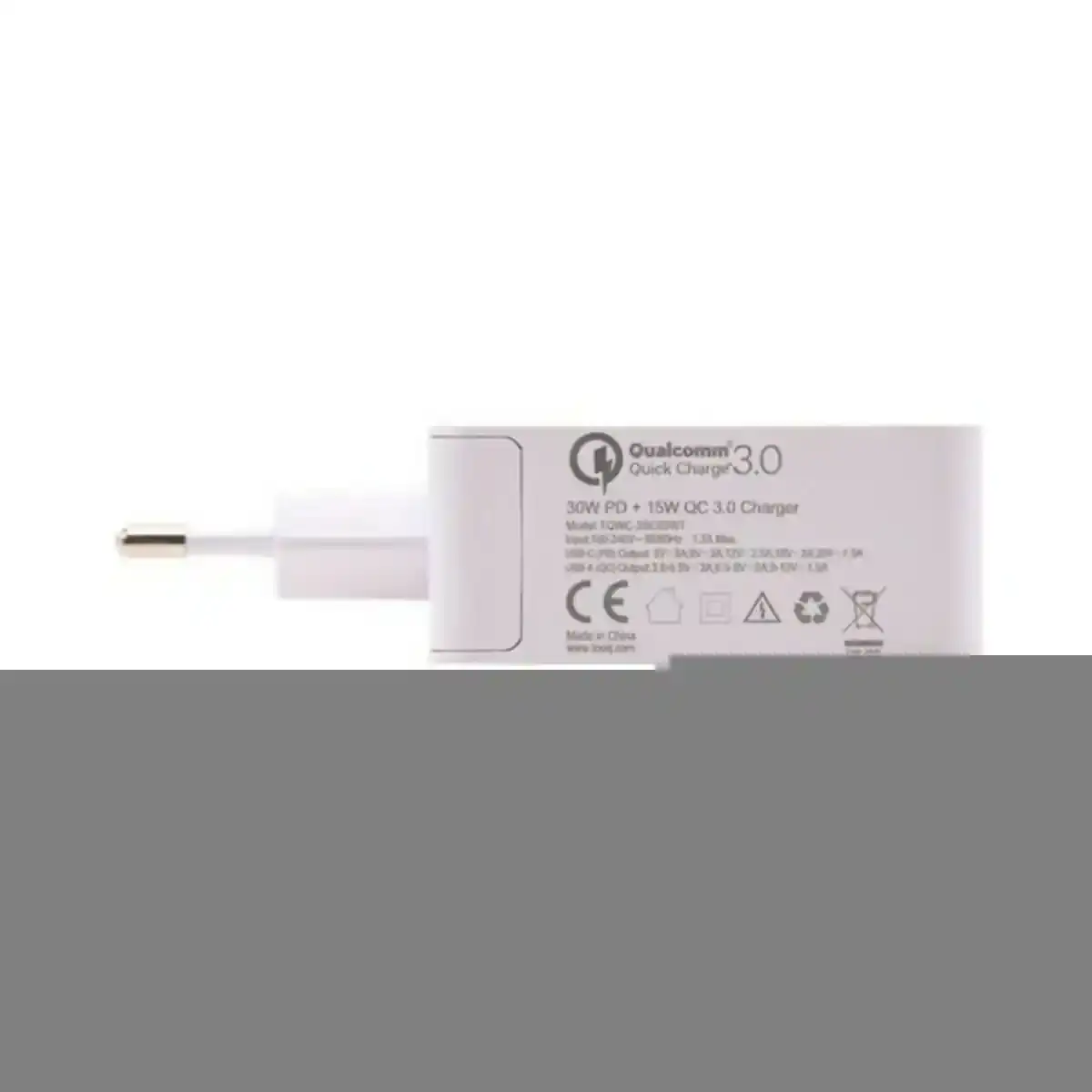 Chargeur mural USB TooQ TQWC-2SC03WT. SUPERDISCOUNT FRANCE