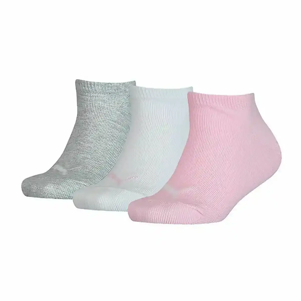 Chaussettes Sport Puma Kids Invisible Gris Rose Blanc 3 Unités. SUPERDISCOUNT FRANCE