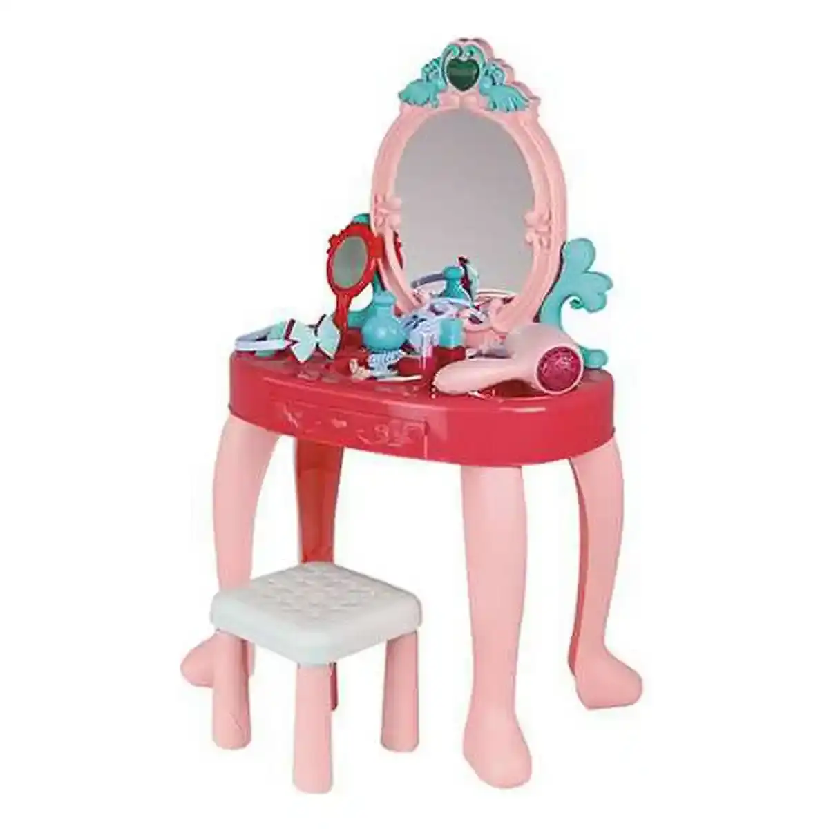 Coiffeuse avec Tabouret Jugatoys Miroir Accessoires 45 x 45 x 10 cm. SUPERDISCOUNT FRANCE