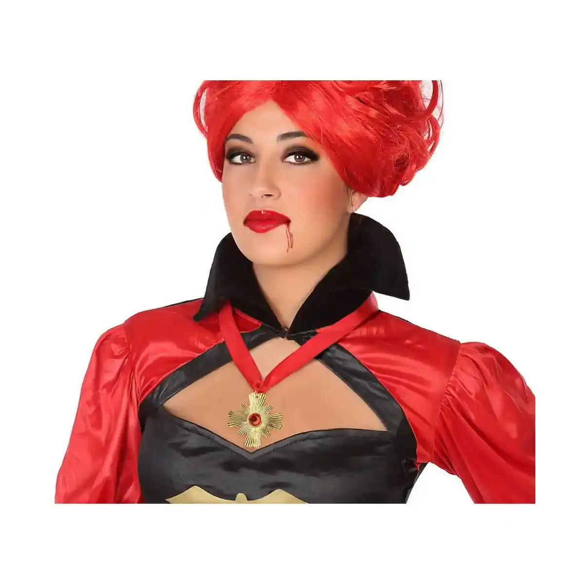 Collier vampire halloween rouge_2148. Bienvenue chez DIAYTAR COTE D'IVOIRE - Où Chaque Article Est une Découverte. Naviguez à travers nos offres et laissez-vous surprendre par des trésors cachés qui enrichiront votre vie.