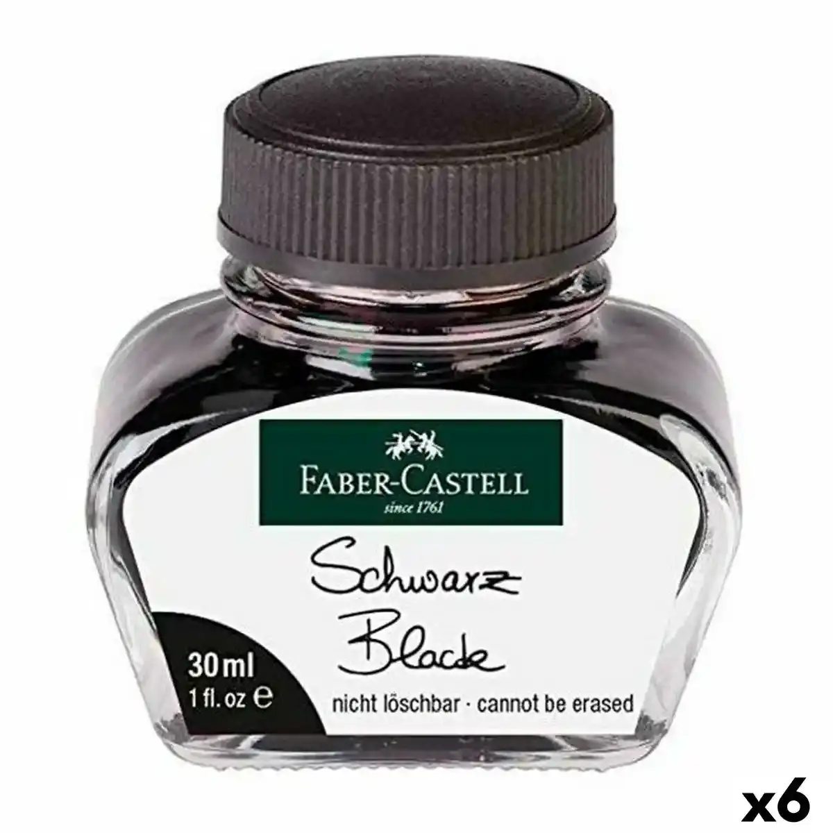 Encre Faber-Castell Noir 30 ml 6 Unités. SUPERDISCOUNT FRANCE