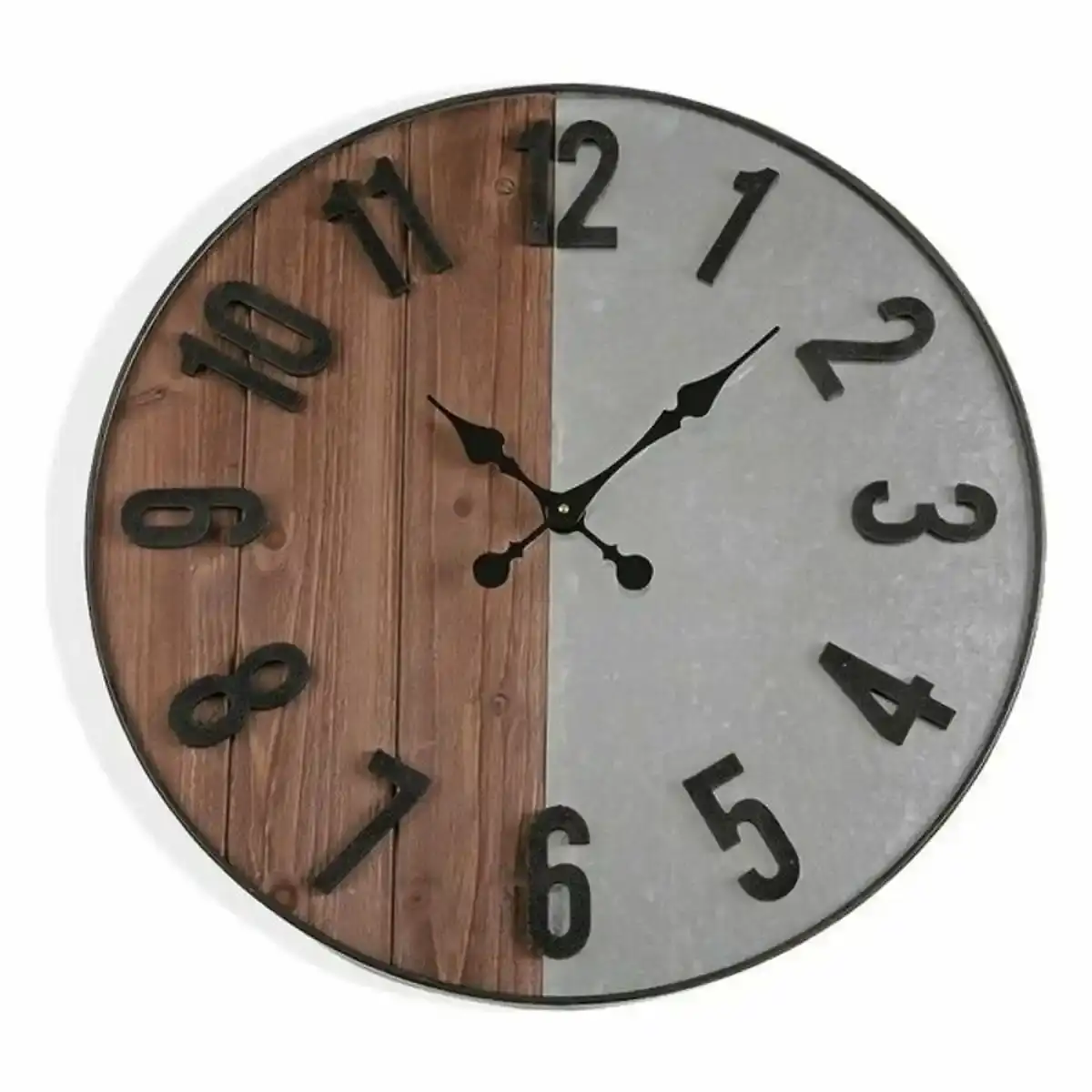 Horloge murale versa metal mdf bois mdf bois metal 5 x 60 x 60 cm_4690. Bienvenue chez DIAYTAR COTE D'IVOIRE - Où Choisir Rime avec Découvrir. Plongez dans notre catalogue et trouvez des produits qui révèlent la diversité et la richesse culturelle du Côte d'Ivoire.