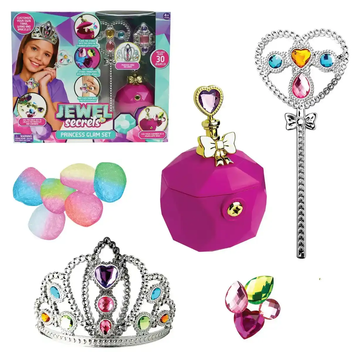 Perles de verre Jewel Secrets (30 pcs). SUPERDISCOUNT FRANCE