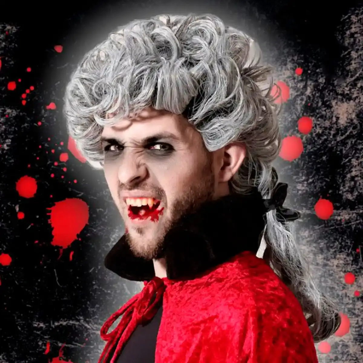 Perruque Halloween Gris. SUPERDISCOUNT FRANCE