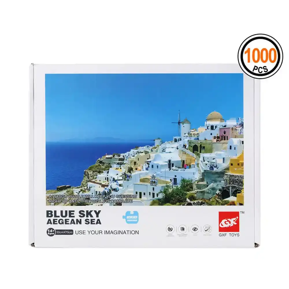 Puzzle Blue Sky Aegean Sea 1000 pcs. SUPERDISCOUNT FRANCE