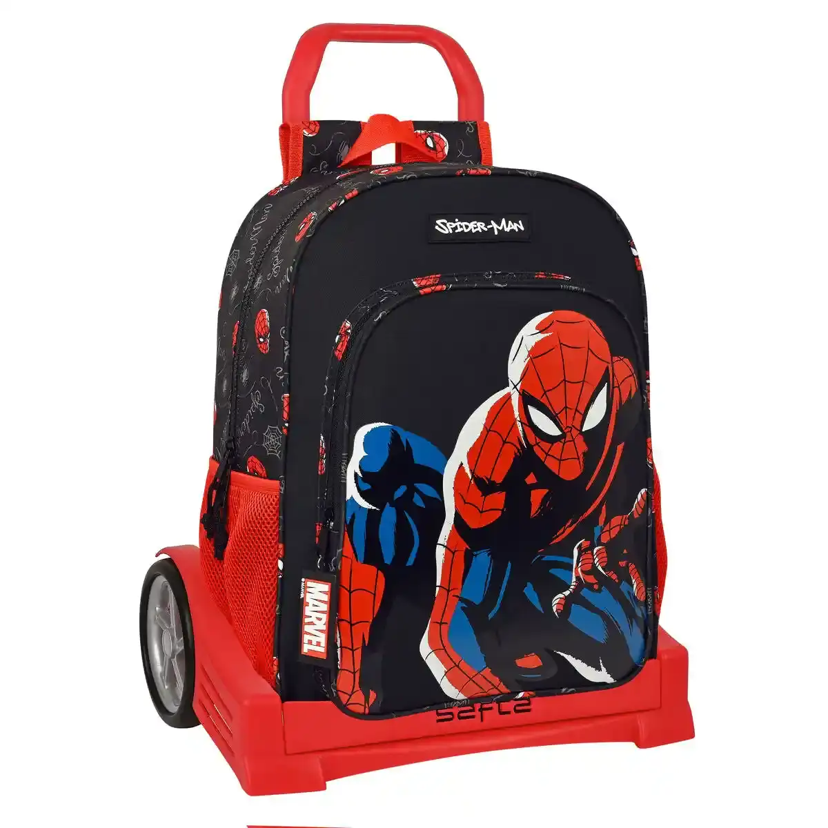 Sac à dos scolaire à roulettes Spiderman Hero Noir (33 x 42 x 14 cm). SUPERDISCOUNT FRANCE