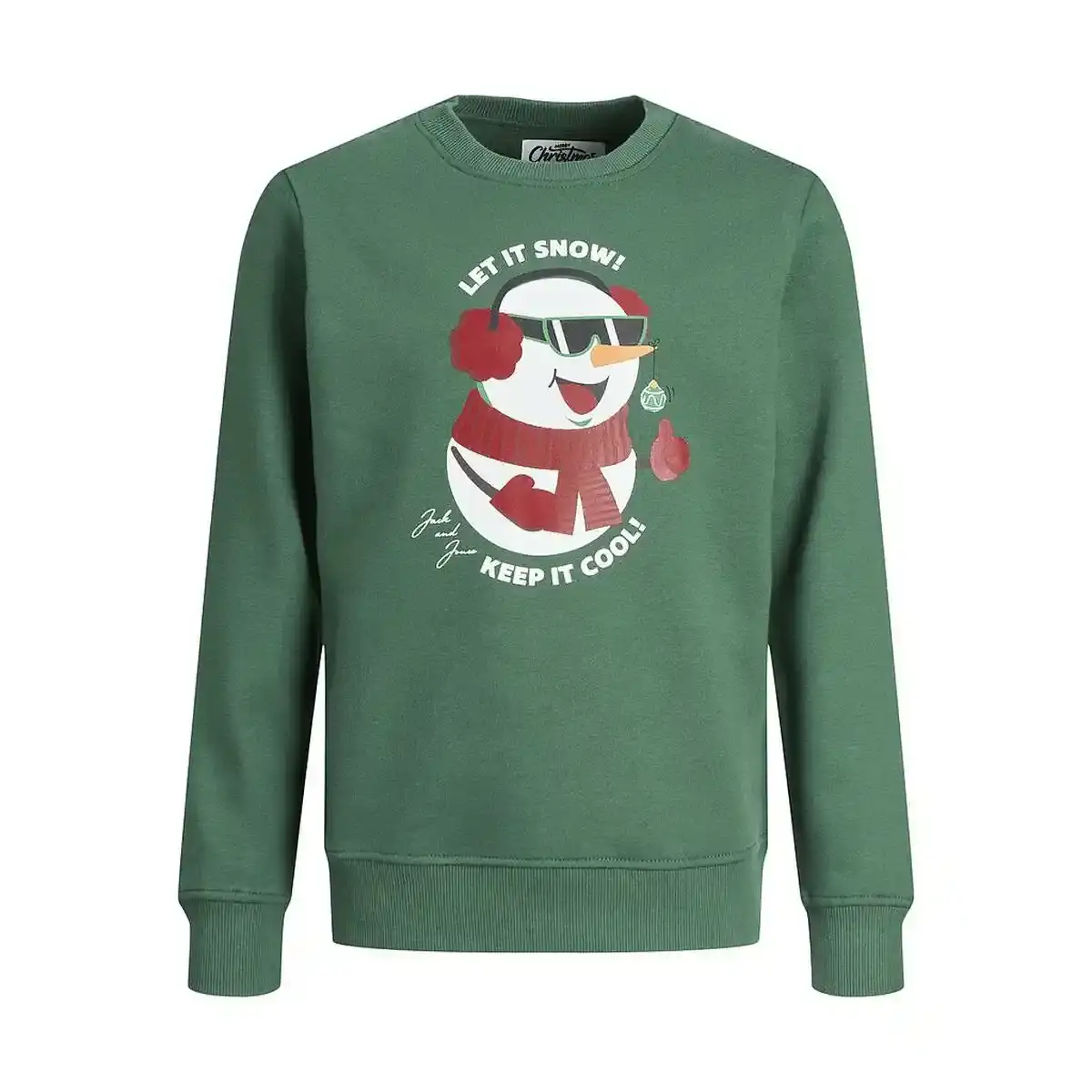 Sweat Enfant sans Capuche Jack & Jones 12222091 Vert. SUPERDISCOUNT FRANCE