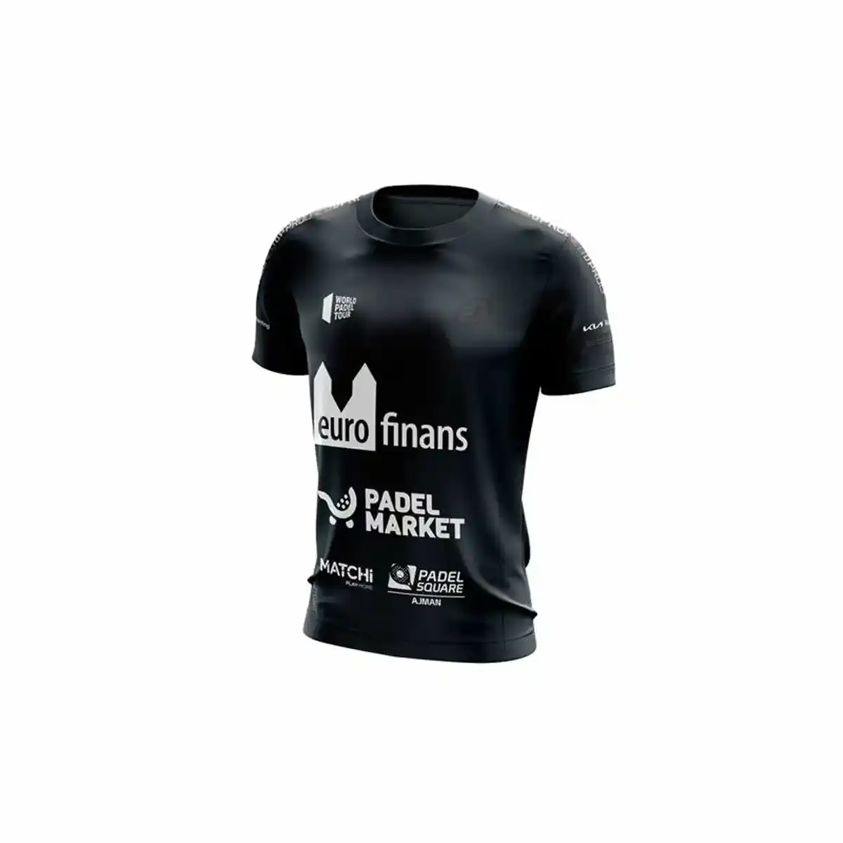 T-shirt à manches courtes pour hommes Bullpadel Odeon Paquito Navarro Noir. SUPERDISCOUNT FRANCE