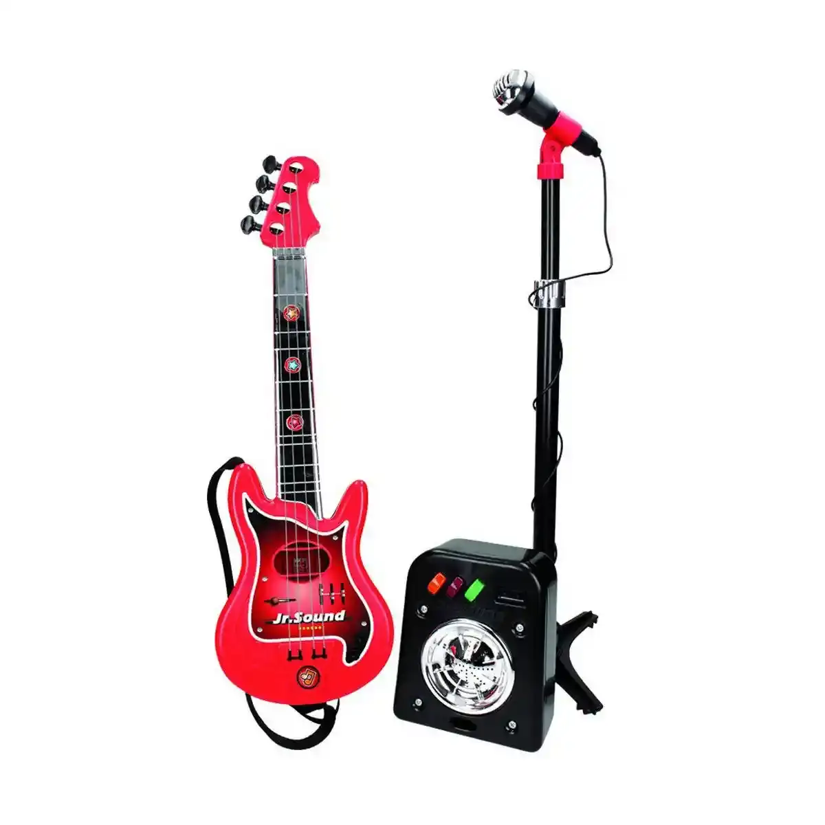 Baby Guitar Reig Microphone Rouge. SUPERDISCOUNT FRANCE