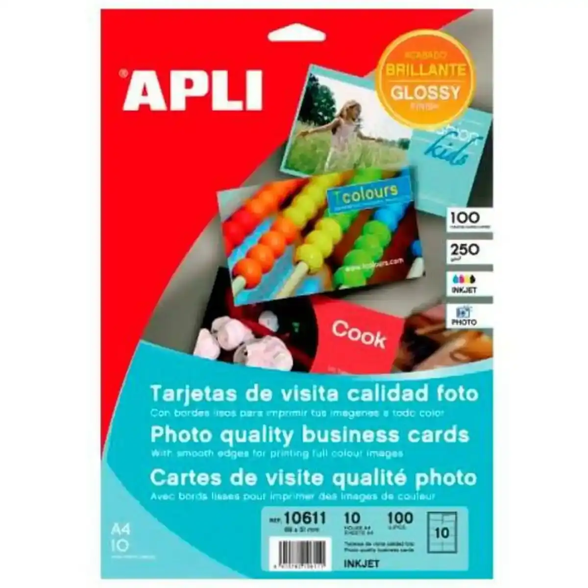 Cartes de visite Apli (8,9 x 5,1 cm). SUPERDISCOUNT FRANCE