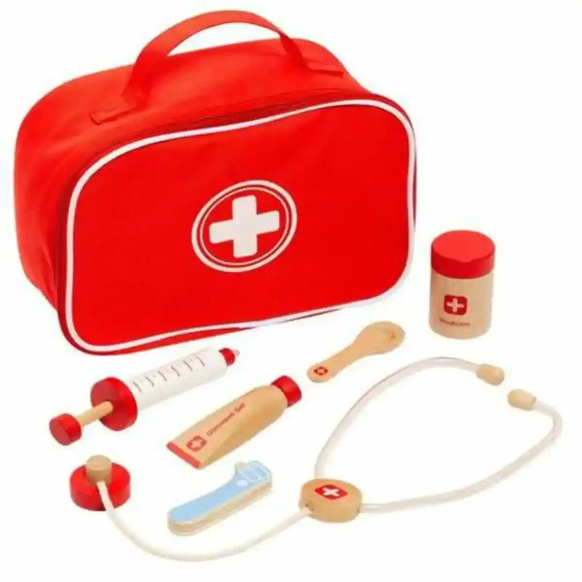 Mallette médicale jouet avec accessoires Moltó Wood (7 pcs). SUPERDISCOUNT FRANCE