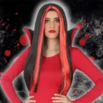 Perruque Halloween Rouge. SUPERDISCOUNT FRANCE