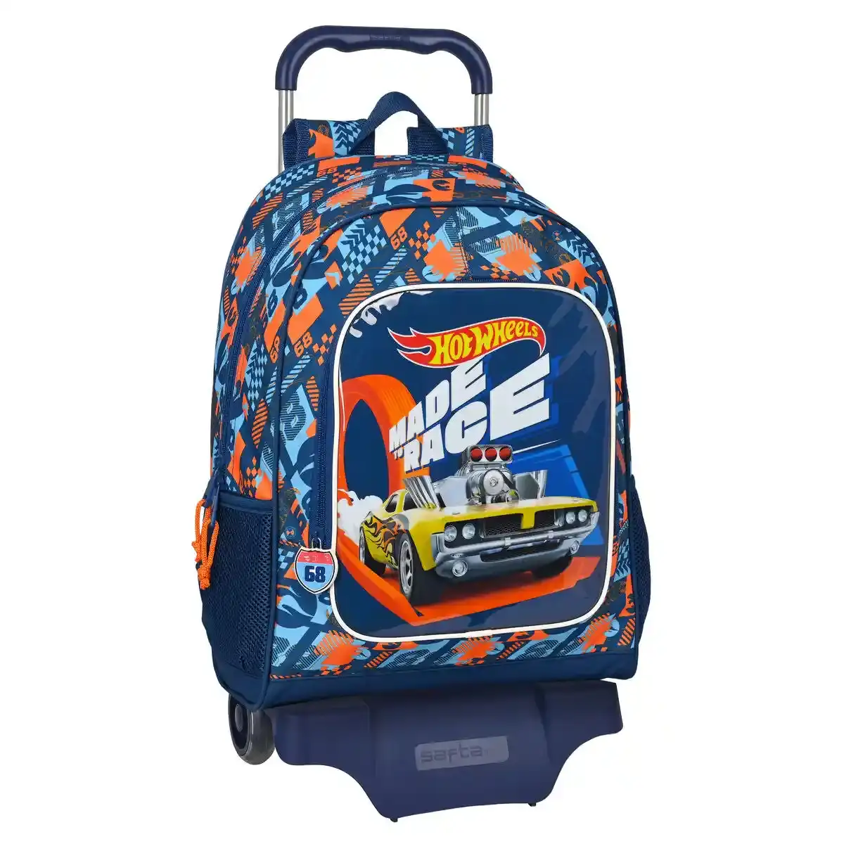 Sac à dos scolaire à roulettes Hot Wheels Speed club Orange (32 x 42 x 14 cm). SUPERDISCOUNT FRANCE