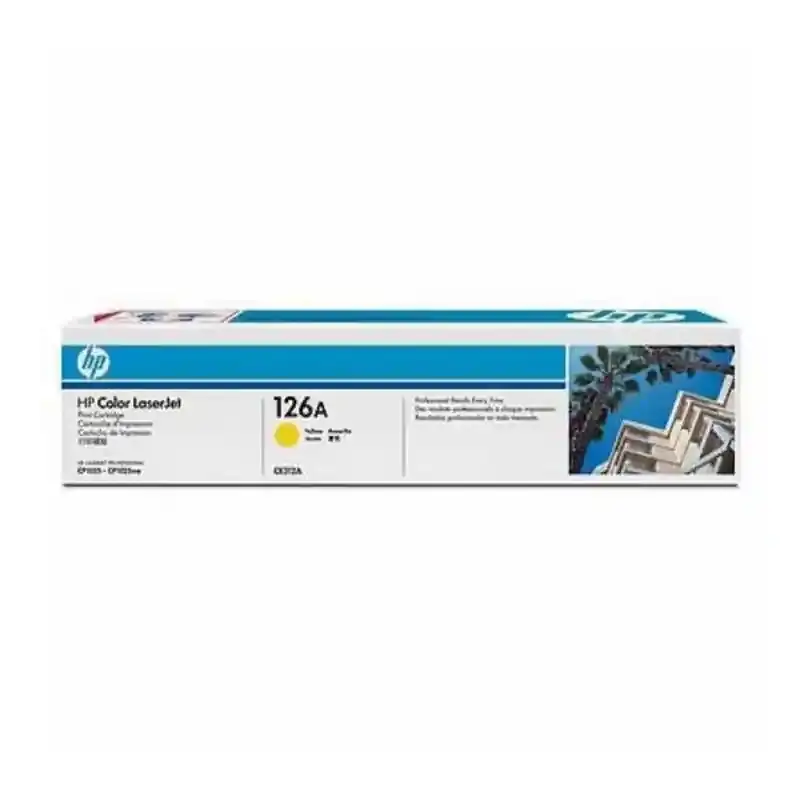 Toner d'origine Hewlett Packard CE312A Jaune. SUPERDISCOUNT FRANCE