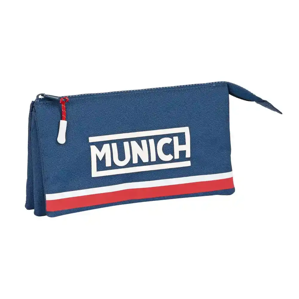Triple Cabas Munich Soon Bleu (22 x 12 x 3 cm). SUPERDISCOUNT FRANCE