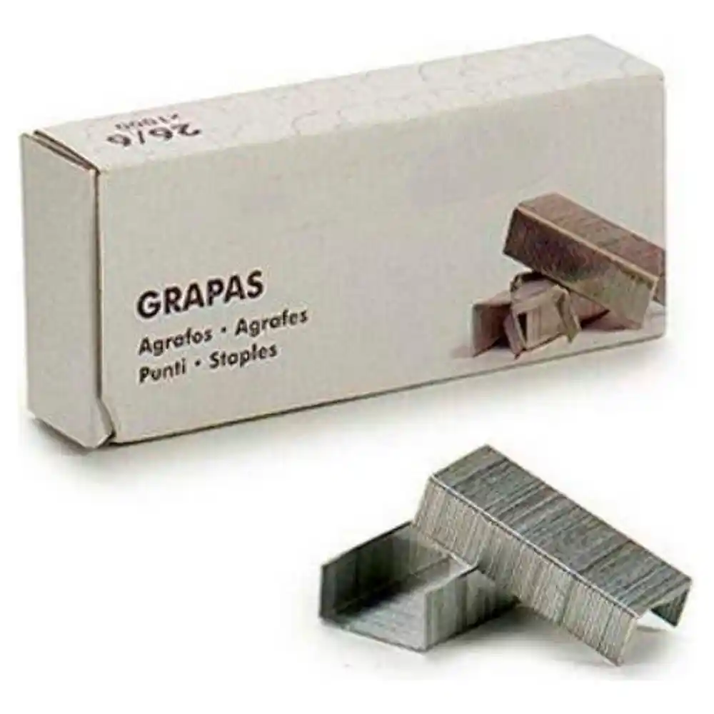 Agrafes 26 6 mm gris metal_7780. DIAYTAR COTE D'IVOIRE - L'Art du Shopping Sublime. Naviguez à travers notre catalogue et choisissez parmi des produits qui ajoutent une touche raffinée à votre vie quotidienne.