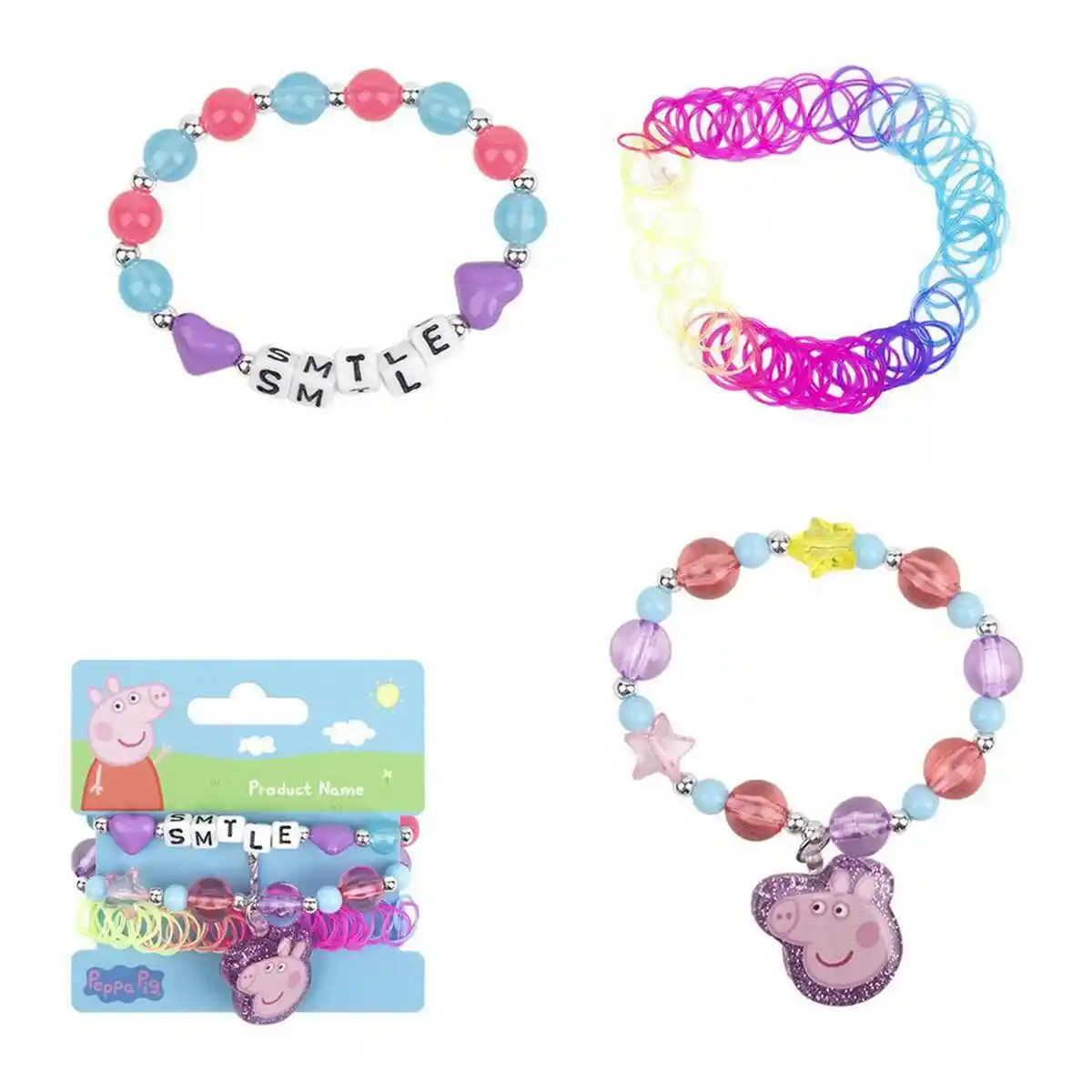 Bracelet fille peppa pig multicolore_8164. DIAYTAR COTE D'IVOIRE - Où Chaque Sélection Vous Parle. Parcourez nos catégories et découvrez des produits qui reflètent vos passions et vos besoins, pour un shopping personnel et inspirant.