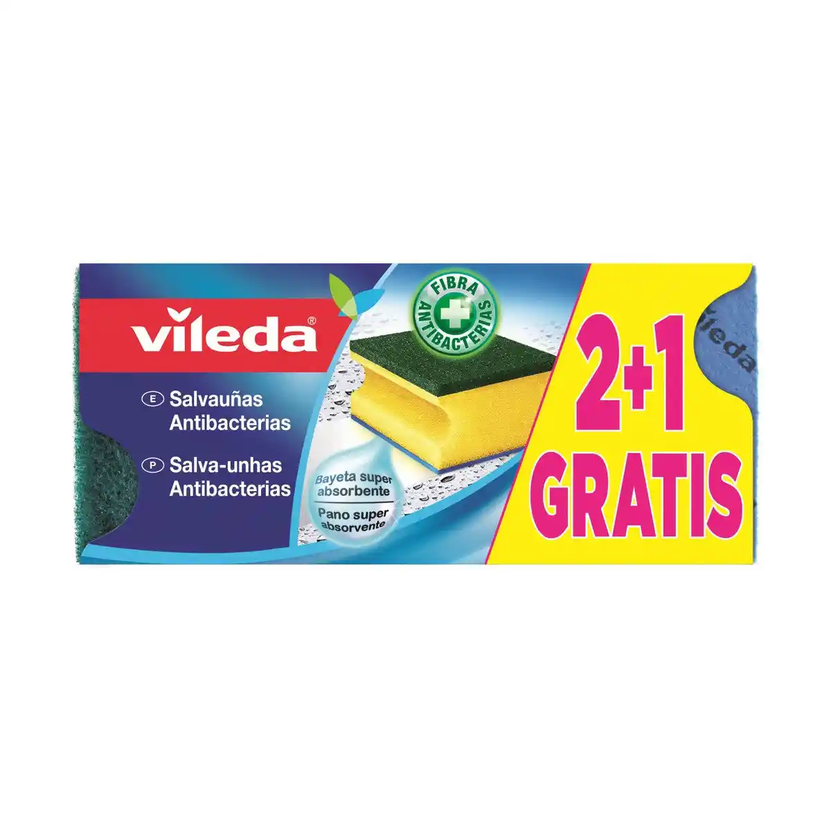 Chiffon de nettoyage Vileda Vert. SUPERDISCOUNT FRANCE