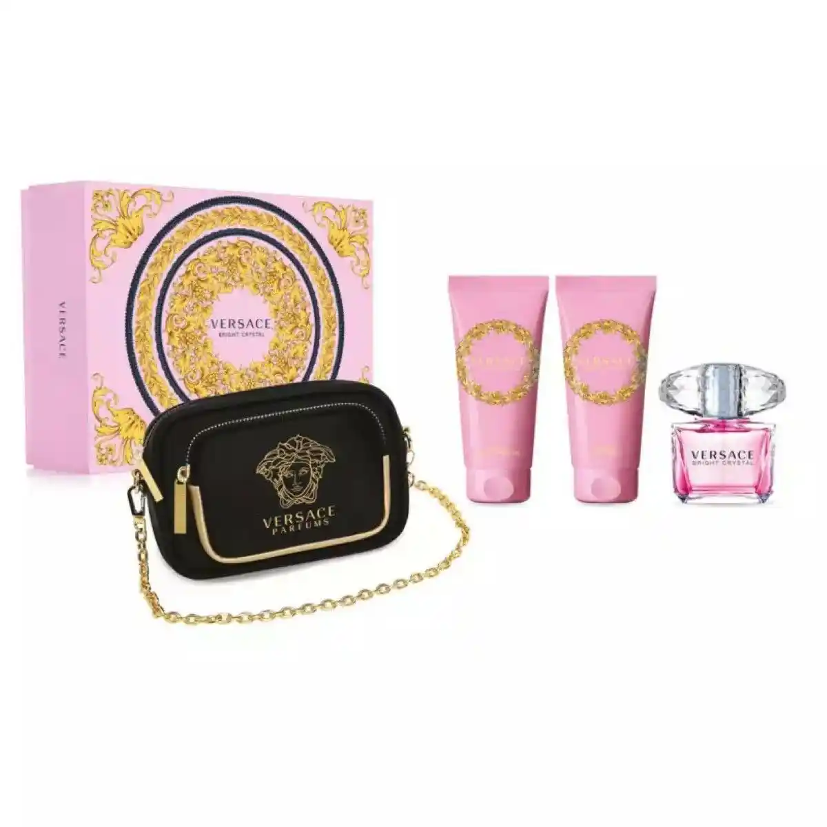 Coffret parfum femme versace 4 pieces_1286. DIAYTAR COTE D'IVOIRE - Là où Chaque Produit a son Histoire. Découvrez notre gamme de produits, chacun portant en lui le récit de l'artisanat et de la passion, pour vous offrir une expérience de shopping authentique.