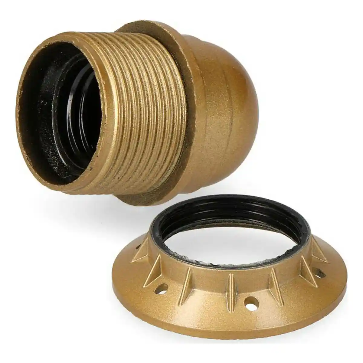 Douille doree e27_1306. Bienvenue chez DIAYTAR COTE D'IVOIRE - Où Chaque Produit a son Histoire. Découvrez notre sélection unique et trouvez des articles qui racontent la richesse culturelle et artistique du Côte d'Ivoire.