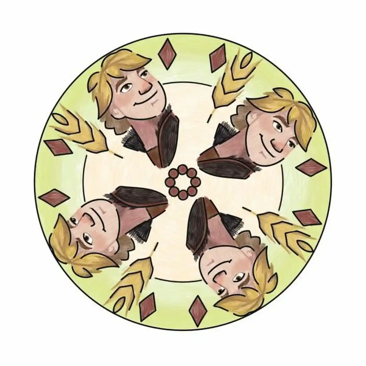 Feuilles de dessin Ravensburger Mini Disney Disney Frozen Mandala 2 Mandala. SUPERDISCOUNT FRANCE