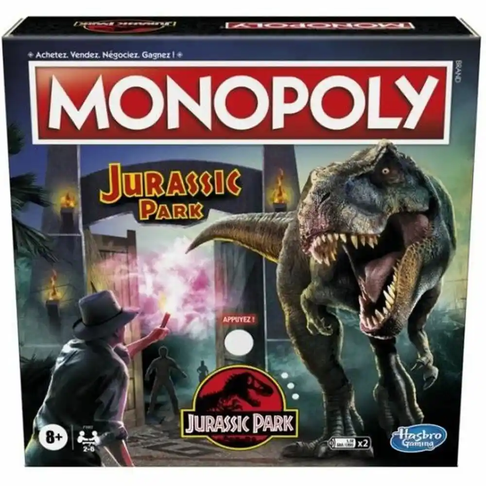 Jeu de société Monopoly JURASSIC PARK (FR). SUPERDISCOUNT FRANCE