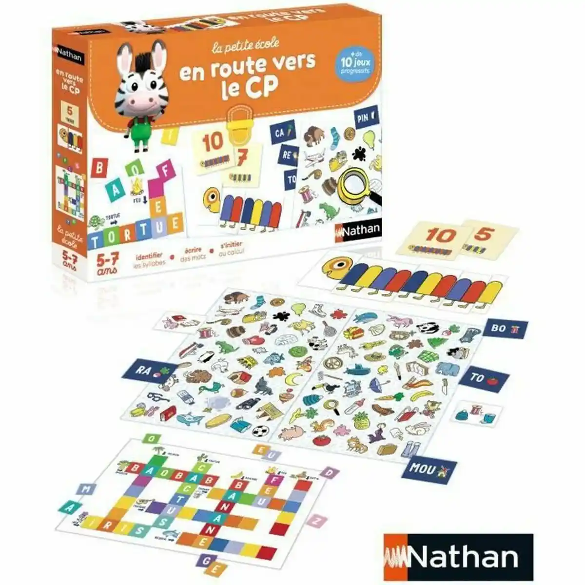 Jeu de société Nathan La petite école - En route pour le CP ! (FR). SUPERDISCOUNT FRANCE
