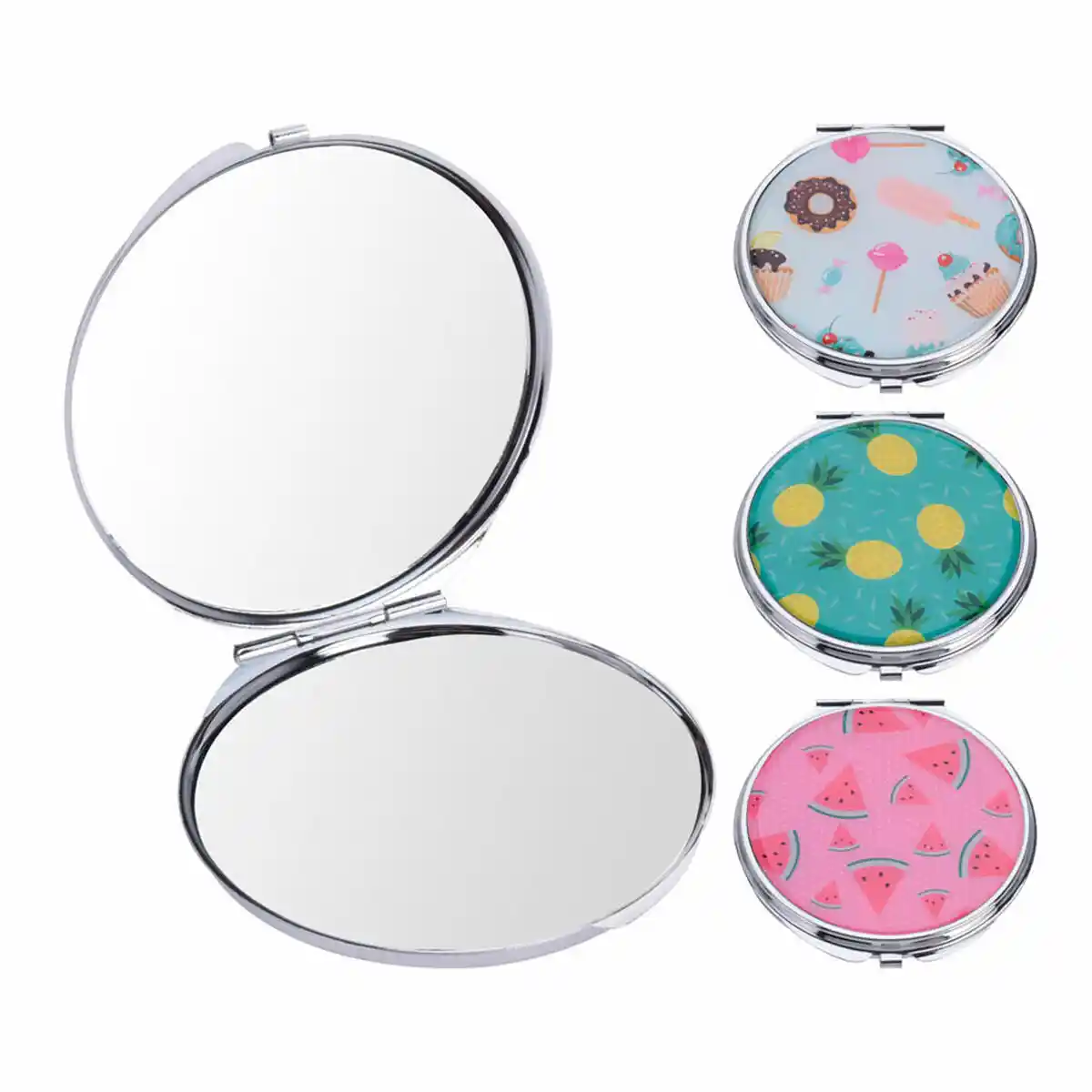 Miroir de poche double face_3494. DIAYTAR COTE D'IVOIRE - Votre Passage vers le Raffinement. Plongez dans notre univers de produits exquis et choisissez des articles qui ajoutent une touche de sophistication à votre vie.