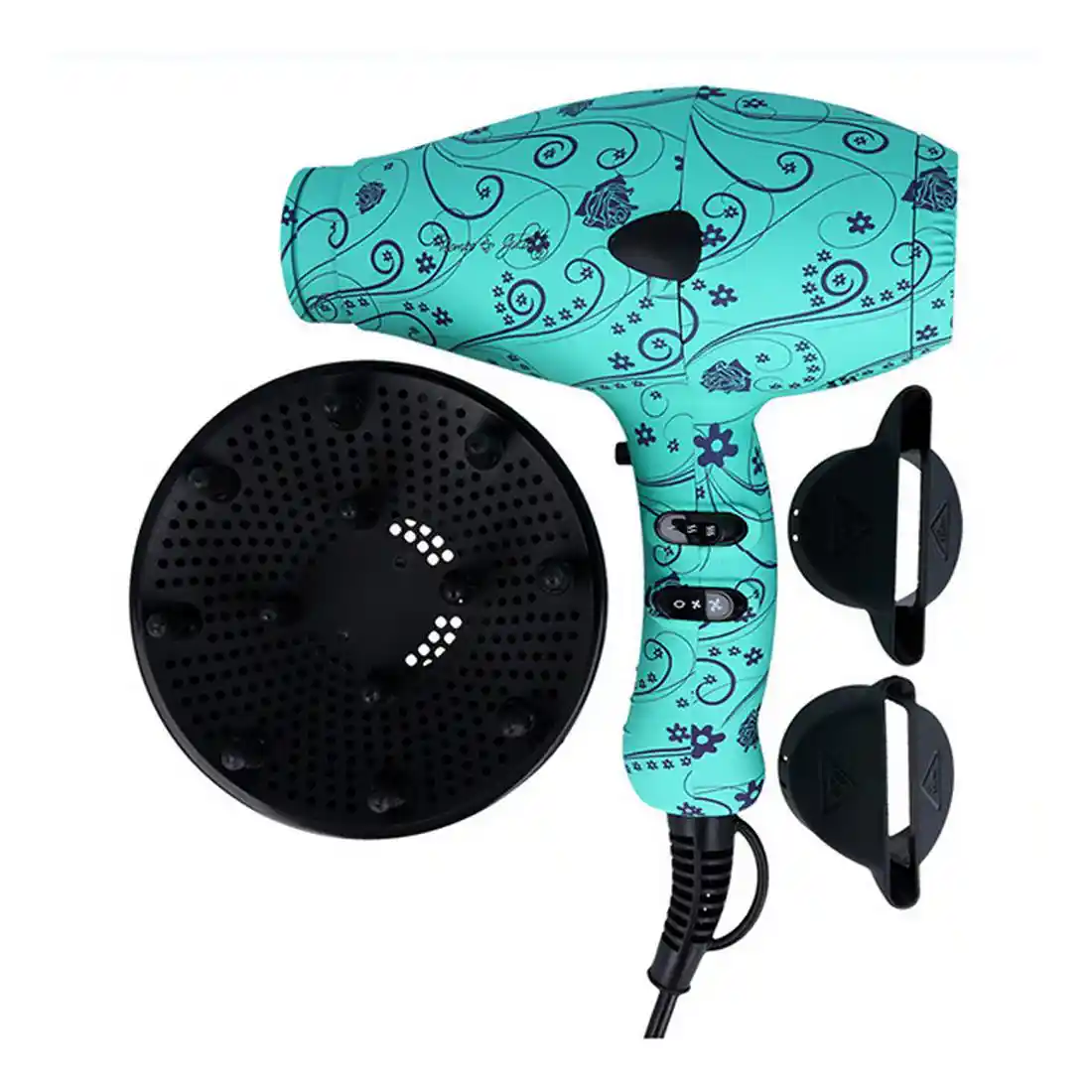 Seche cheveux r j albi pro compact flowers bleu 2000w_9108. DIAYTAR COTE D'IVOIRE - Votre Passage vers l'Élégance Abordable. Explorez notre collection où chaque produit est choisi pour sa qualité et son accessibilité, incarnant ainsi l'essence du Côte d'Ivoire.