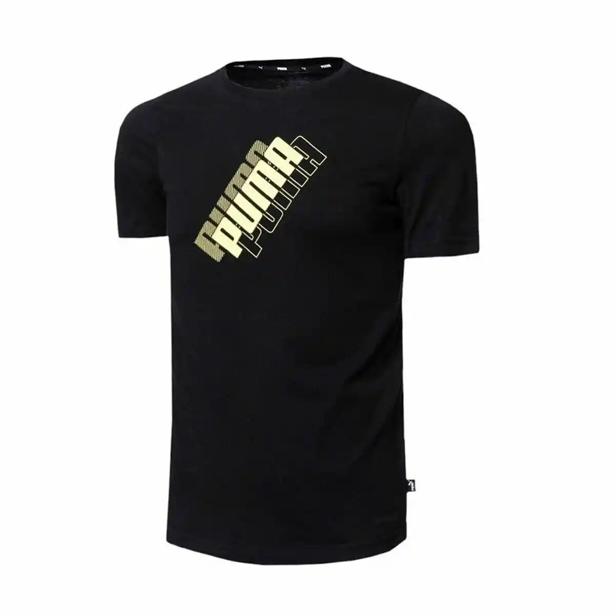 T-shirt à manches courtes pour enfants Puma Power Logo Noir. SUPERDISCOUNT FRANCE